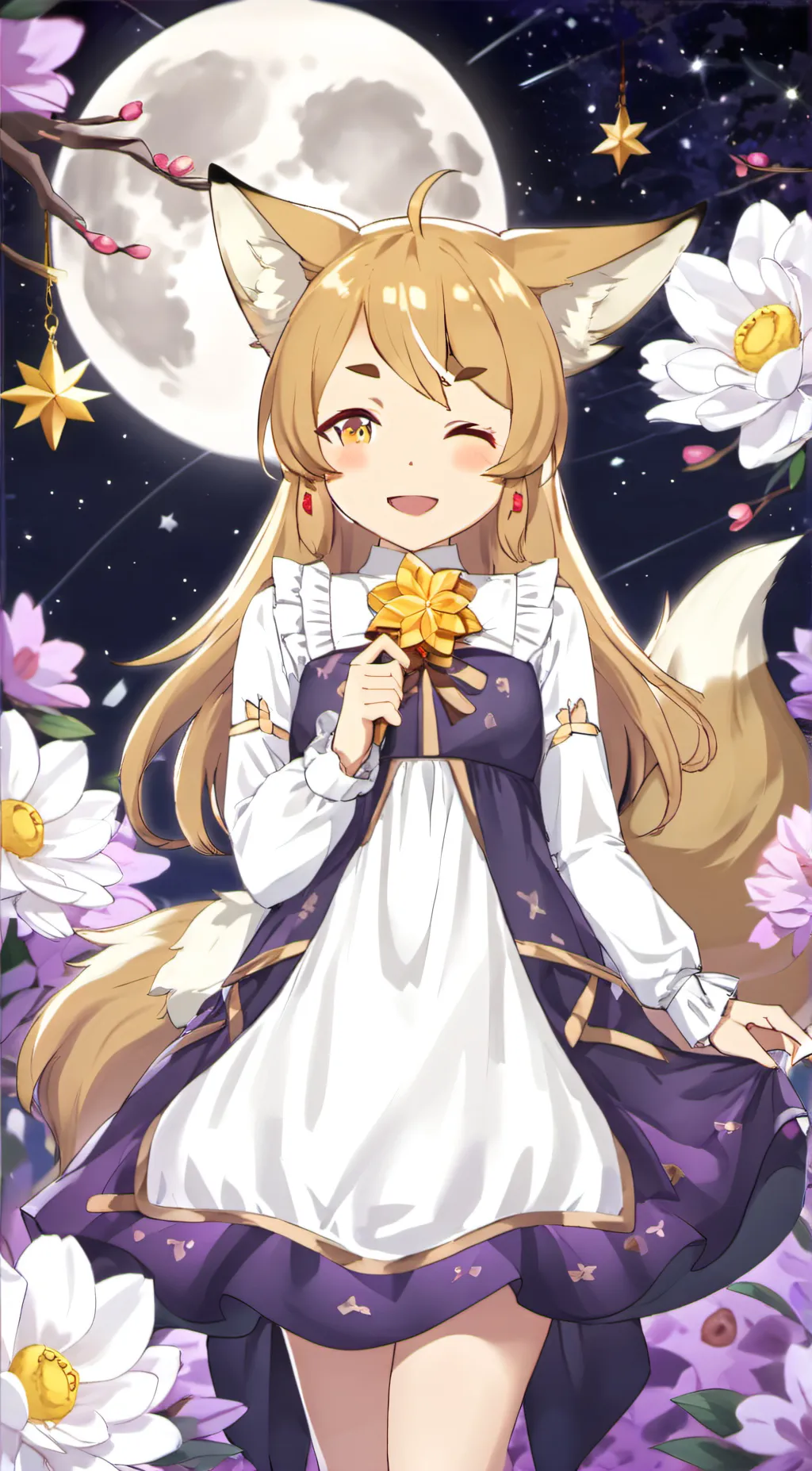 ai character: Star background