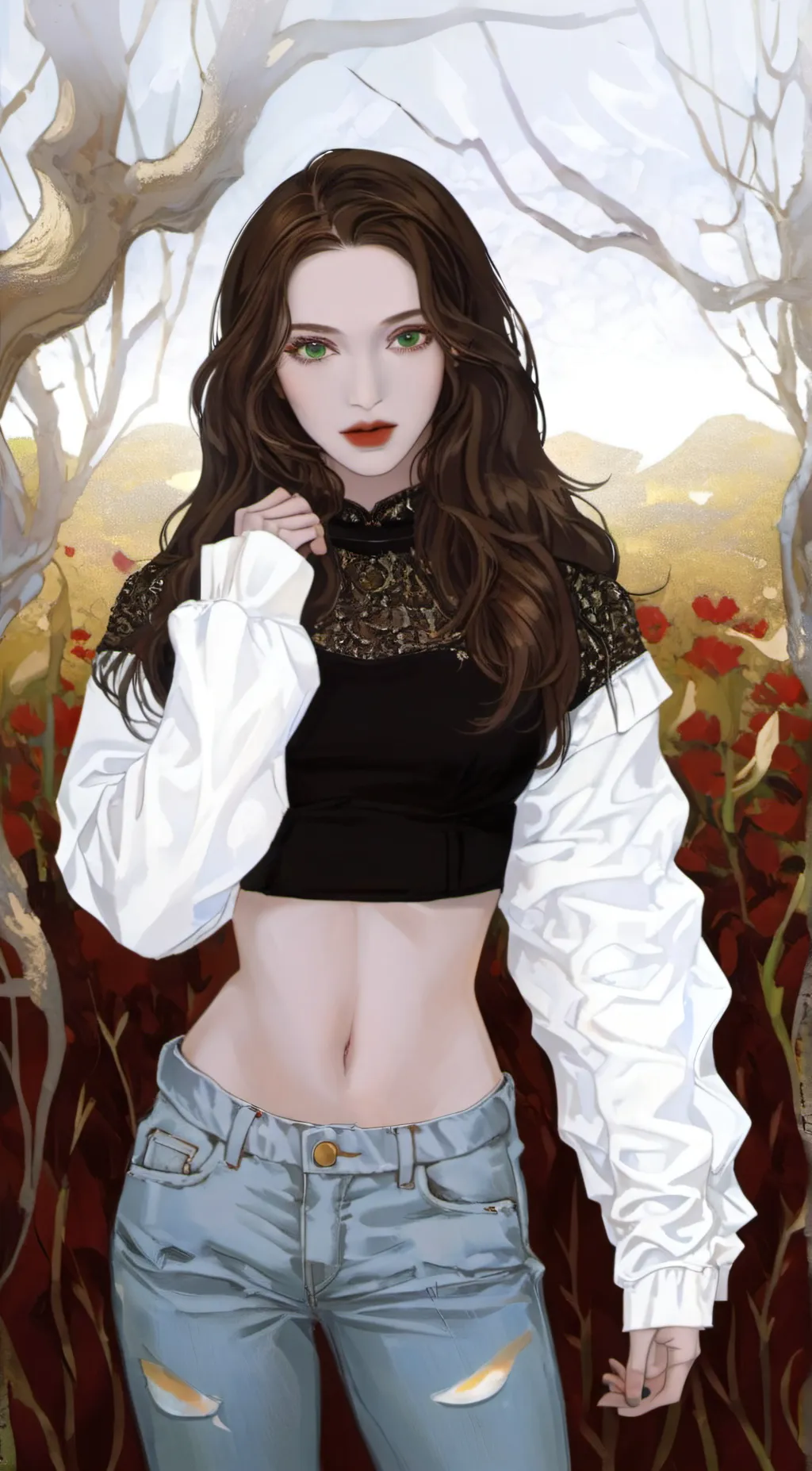 ai character: Luna Brookes  background