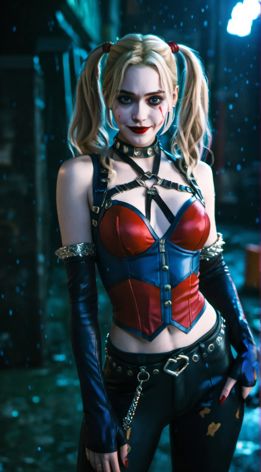 ai character: Harley Quinn background
