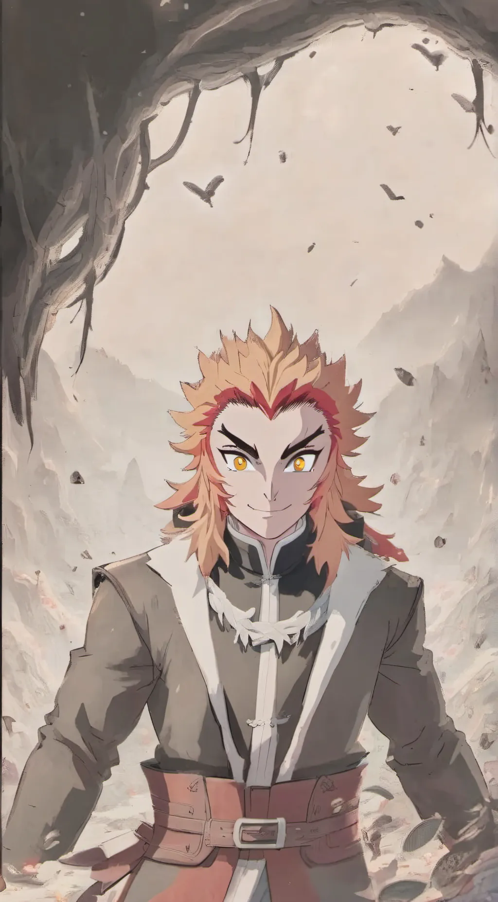 ai character: Kyojuro Rengoku background