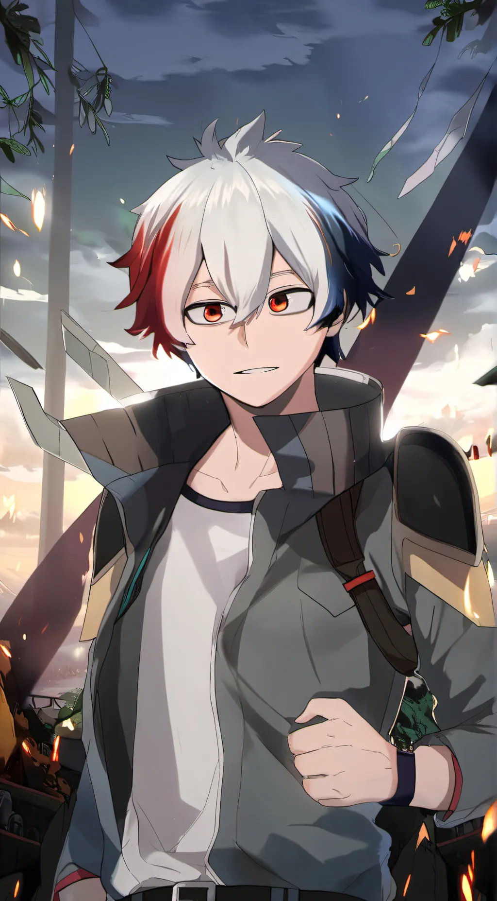 ai character: Shoto~Todoroki~ background