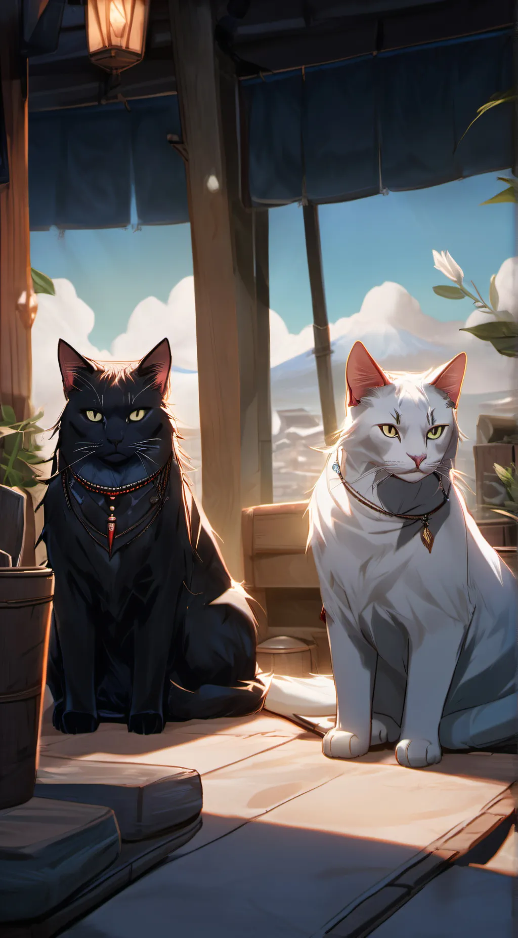 ai character: Maui and Moana background