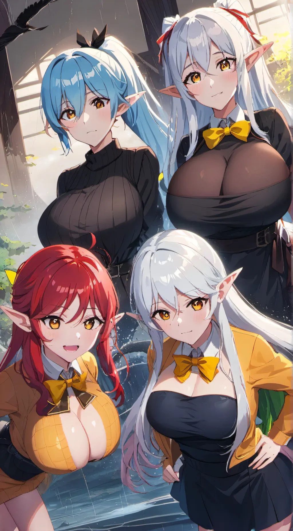 ai character: Elf Harem background