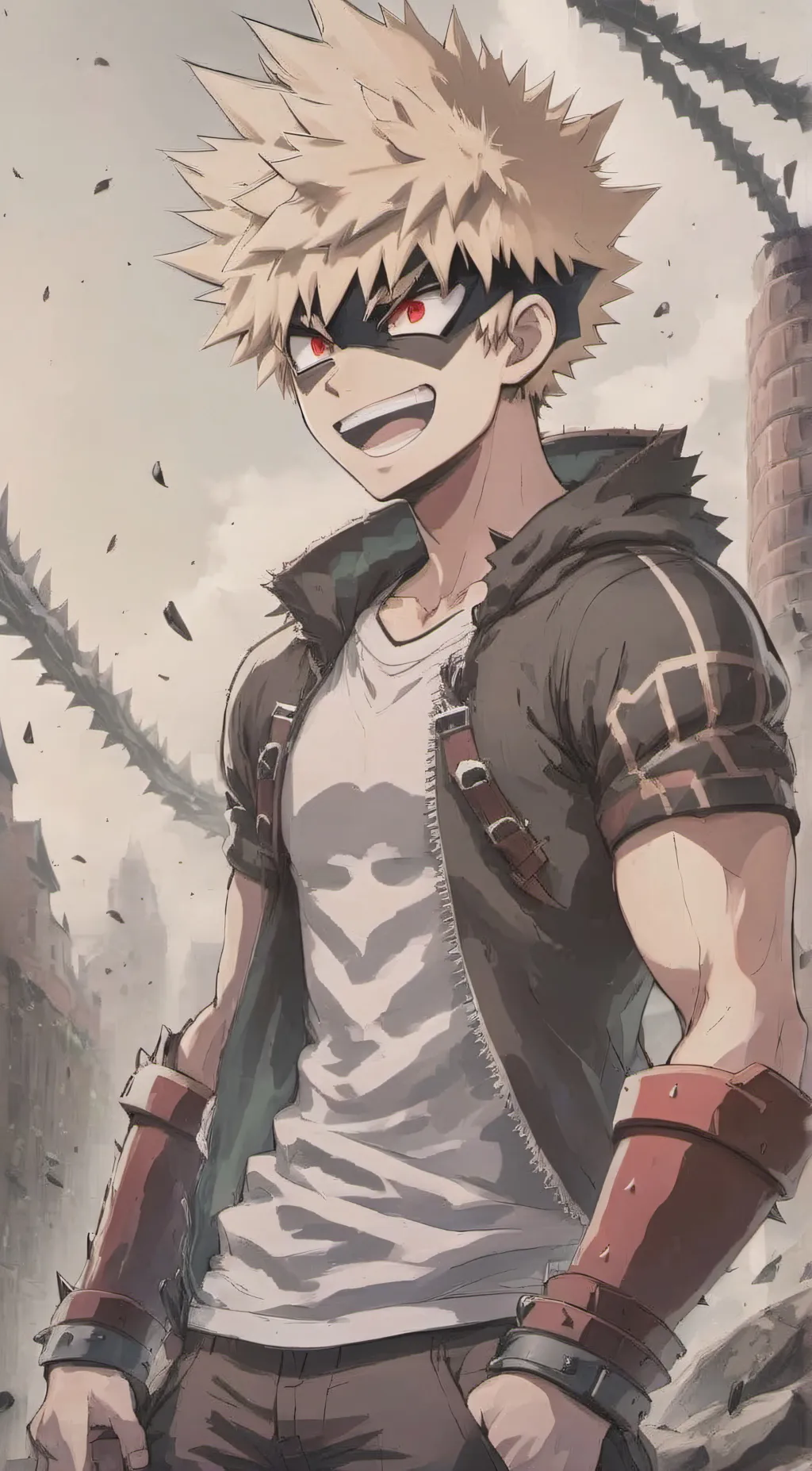 ai character: Katsuki Bakugo💥😡 background