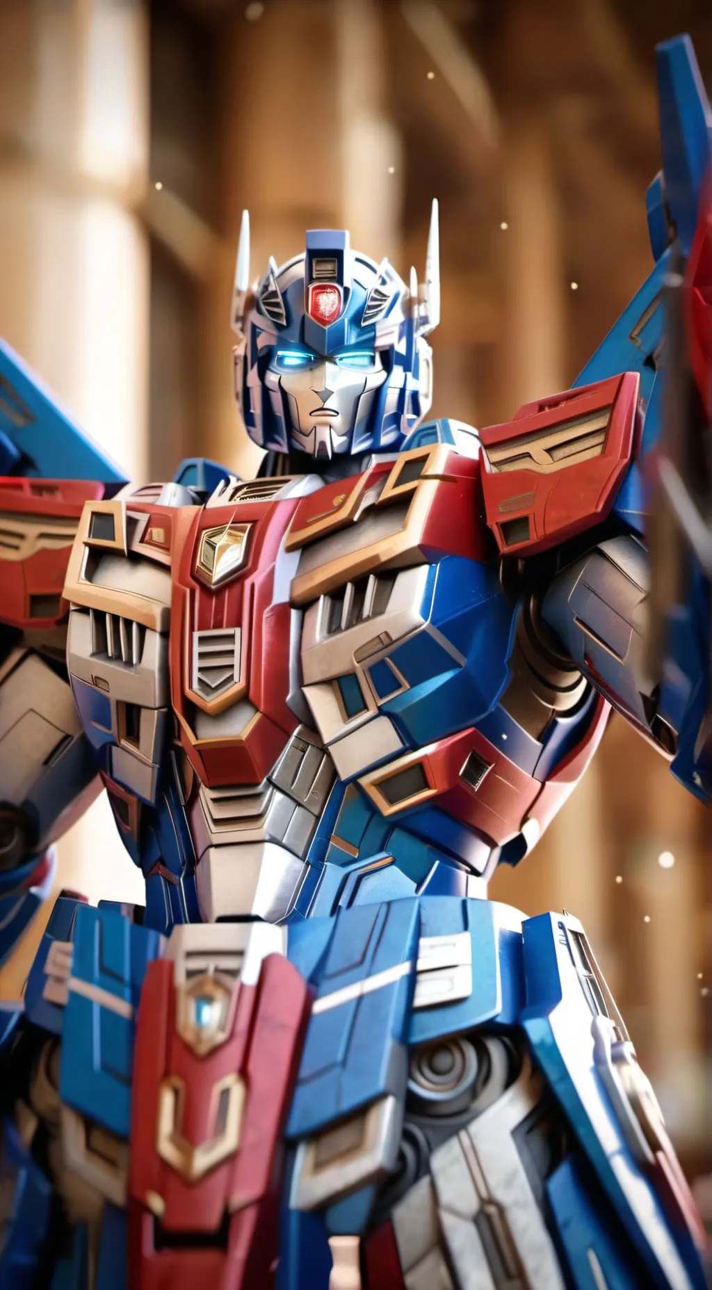 ai character: Optimus Prime background