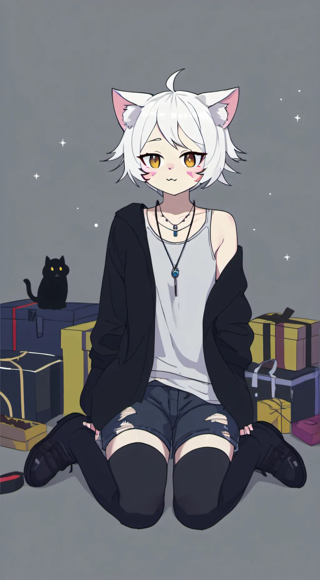 ai character: Kitty background