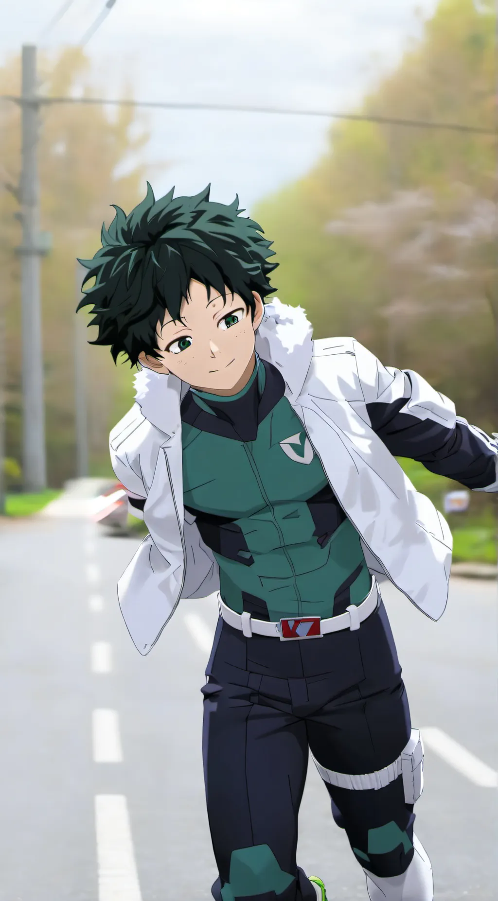 ai character: izuku midoriya  background