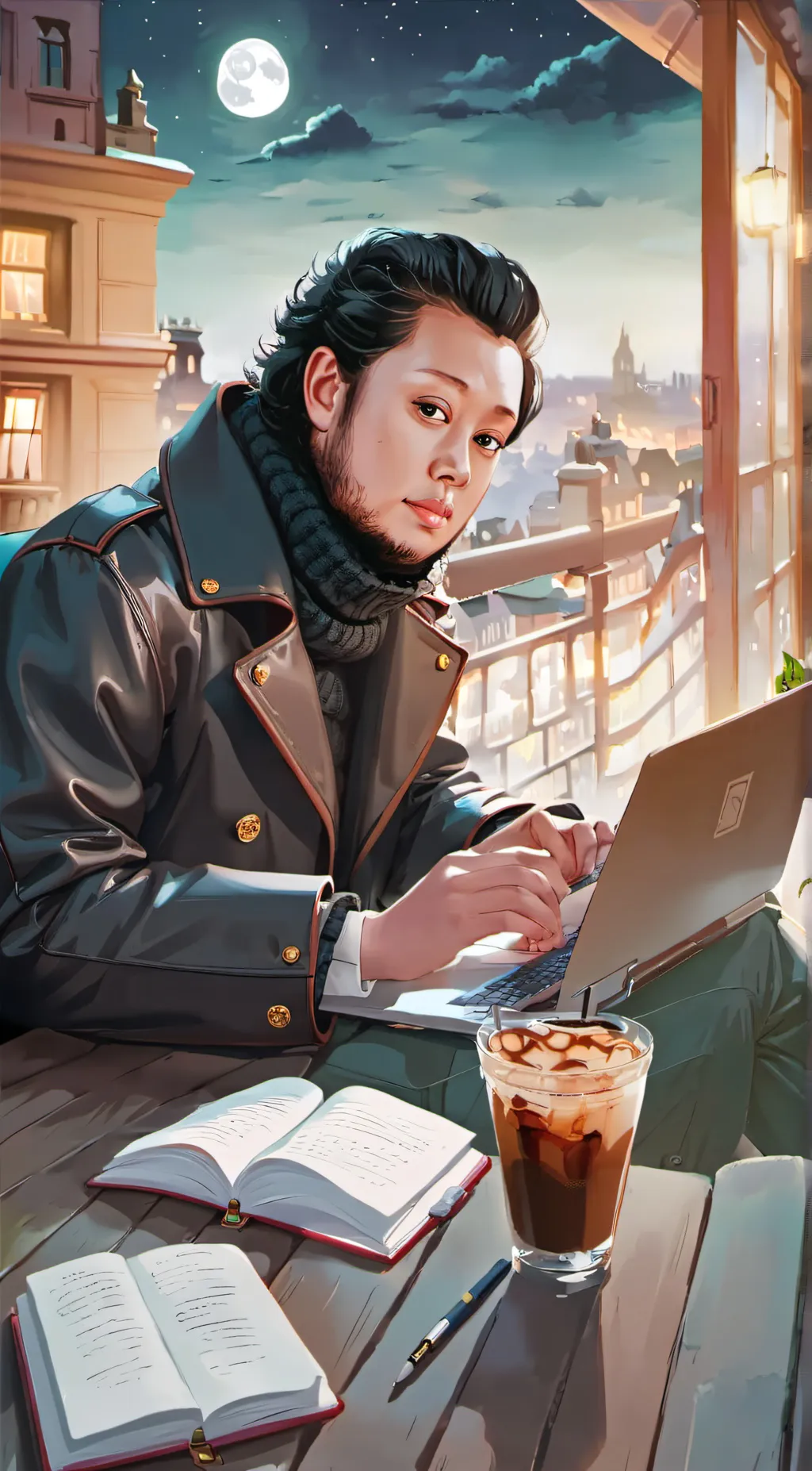 ai character: Lunes background