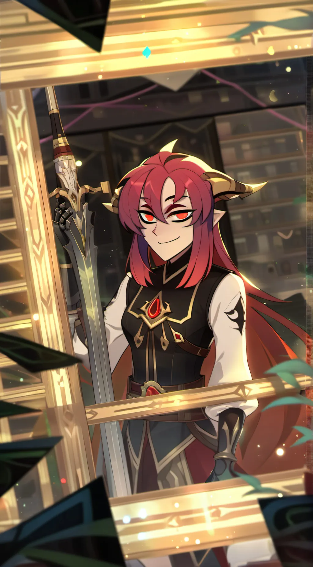 ai character: alastor the demon  background