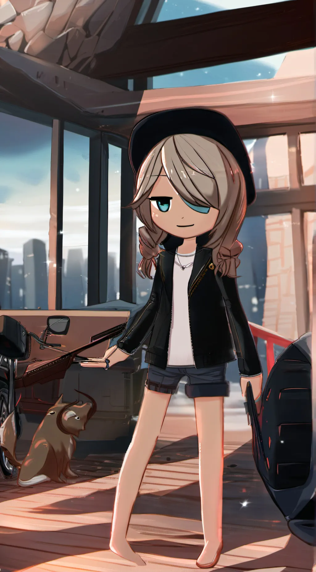 ai character: Lulu  background