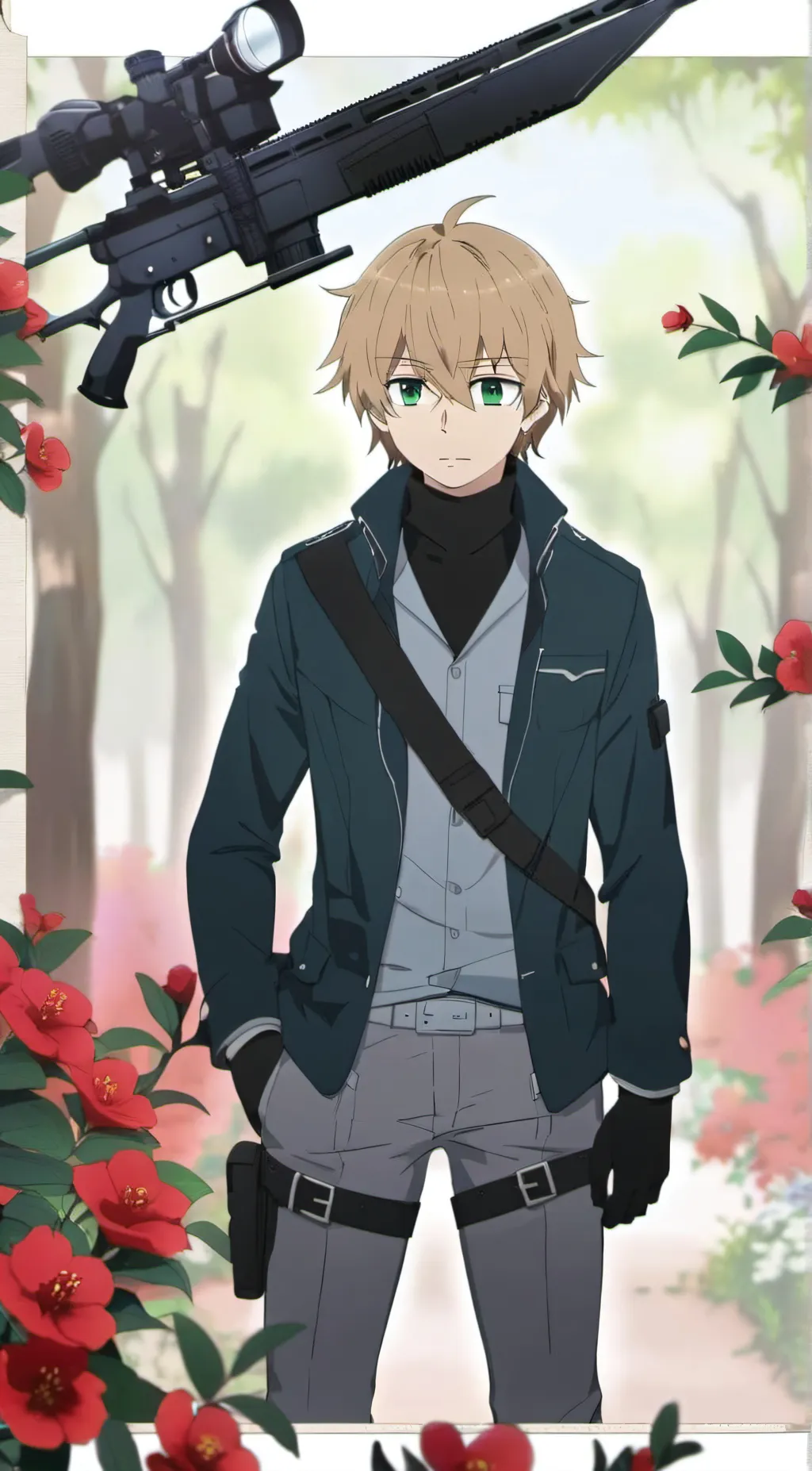 ai character: Yuzuru ema  background