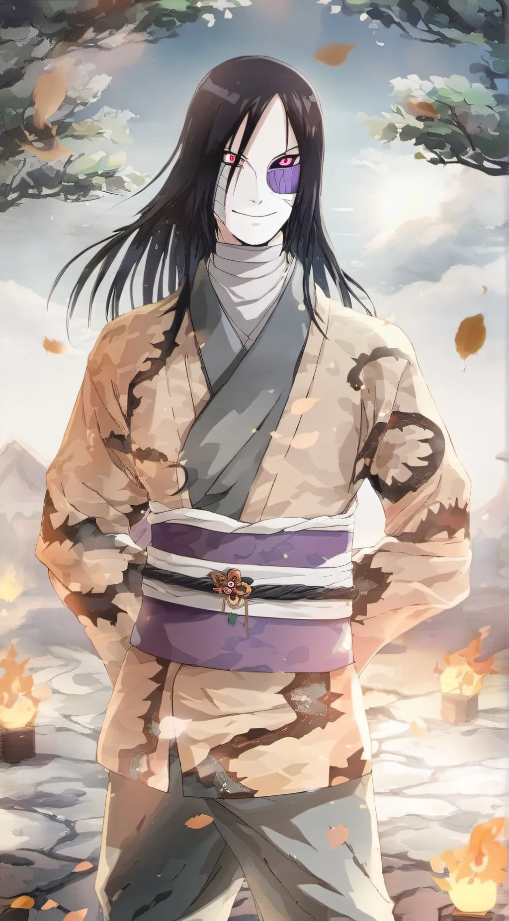 ai character: Orochimaru  background