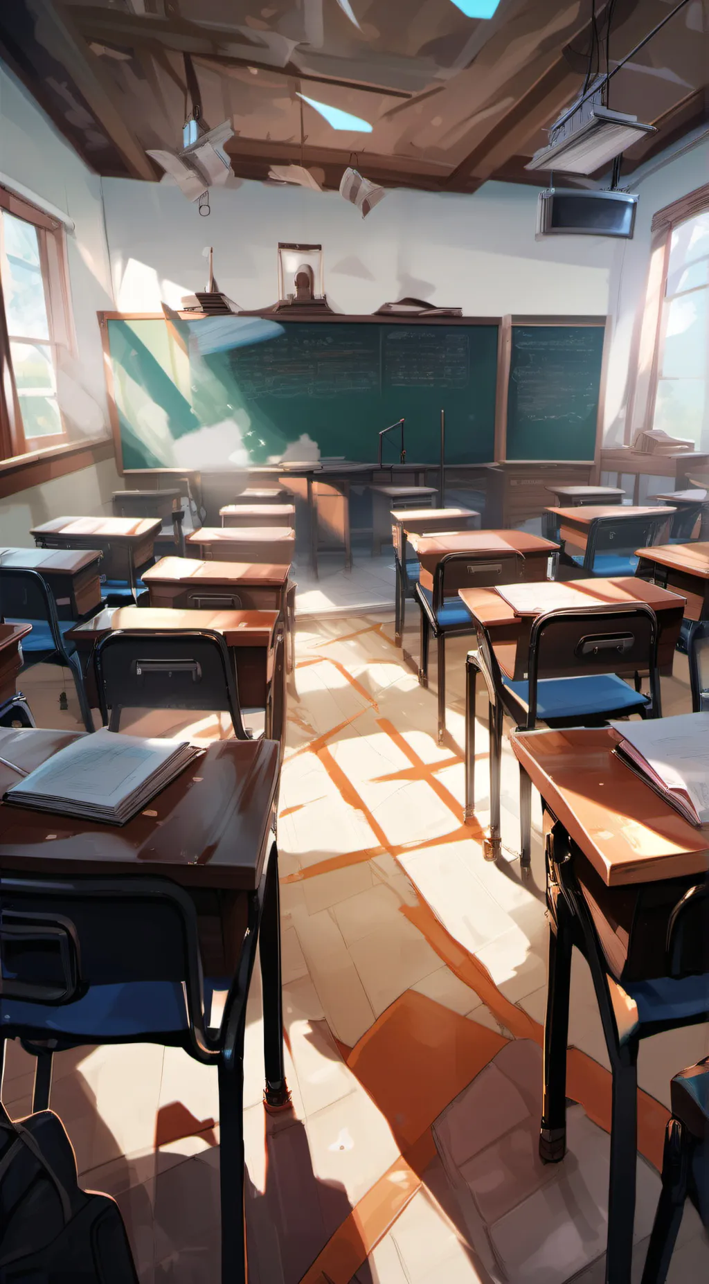 ai character: SCHOOL 🏫🎒 background