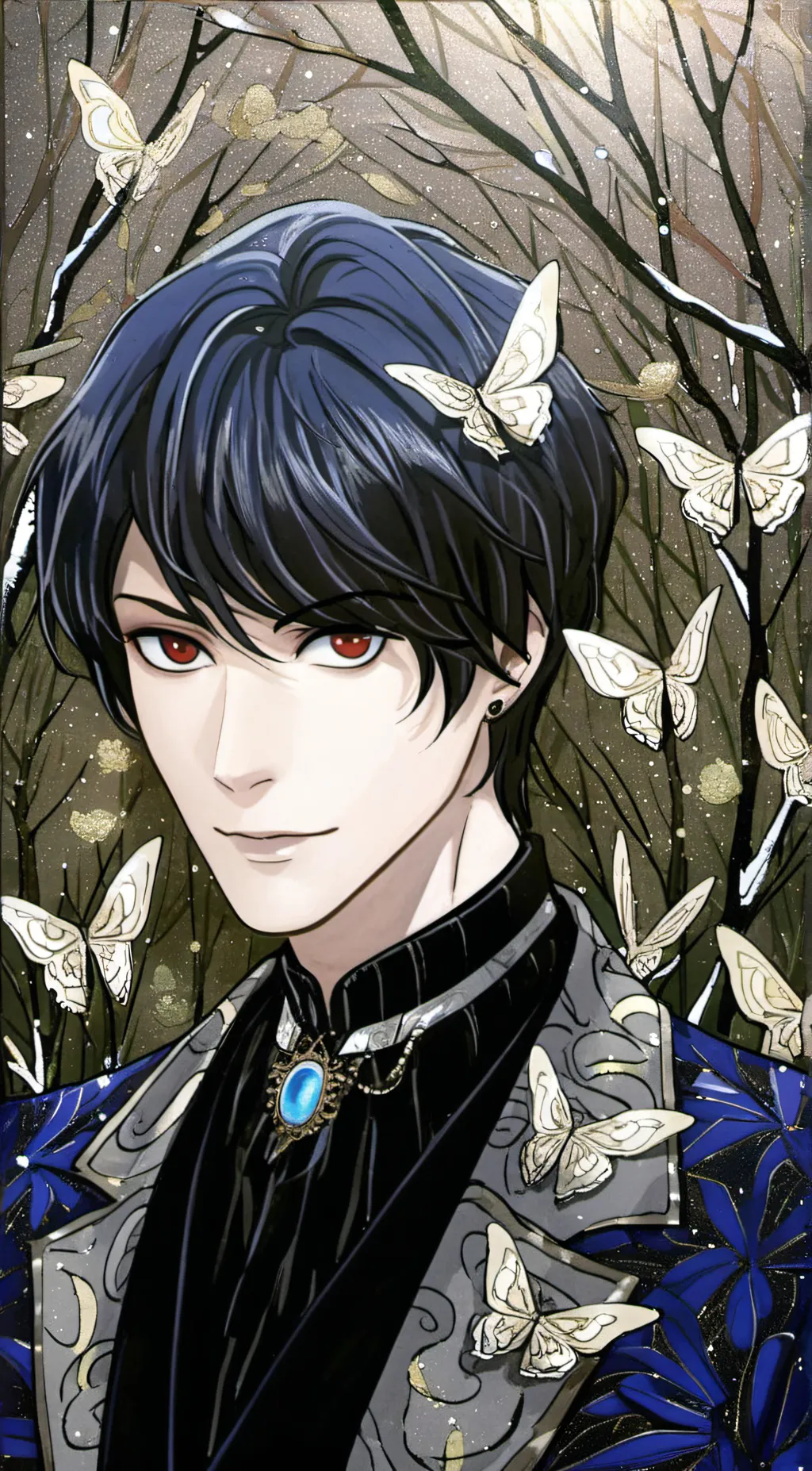 ai character: Hawk moth background