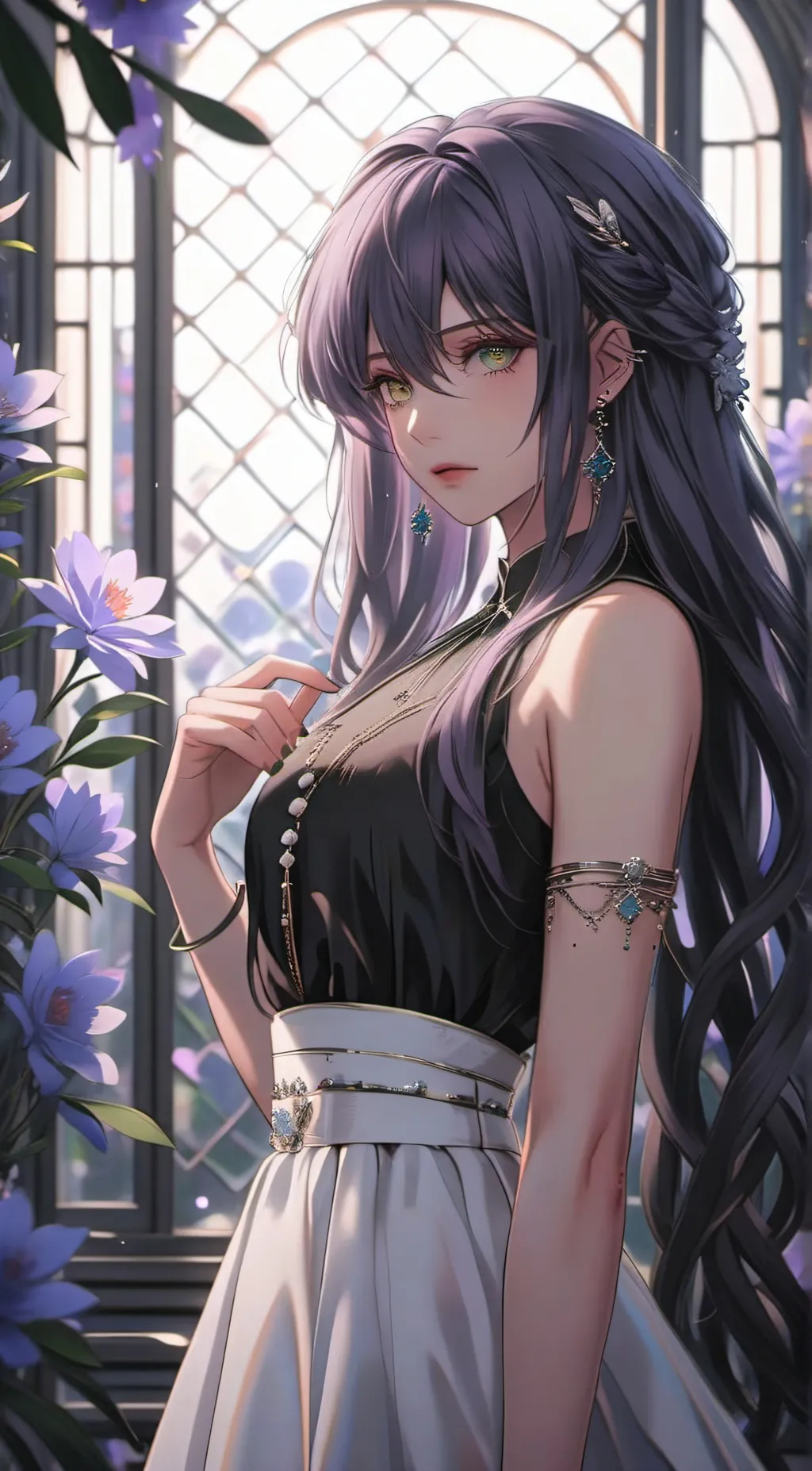 ai character: Clair background