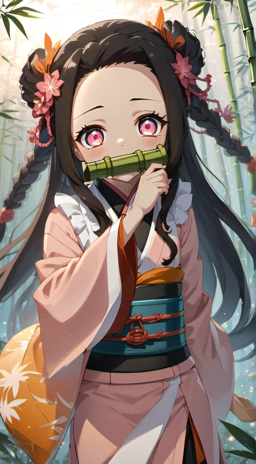 ai character: Nezuko, Kamado background