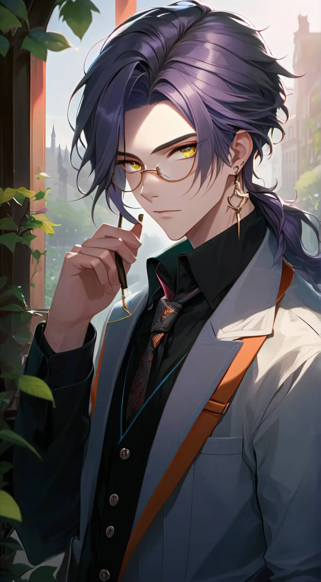 ai character: Aaron  background