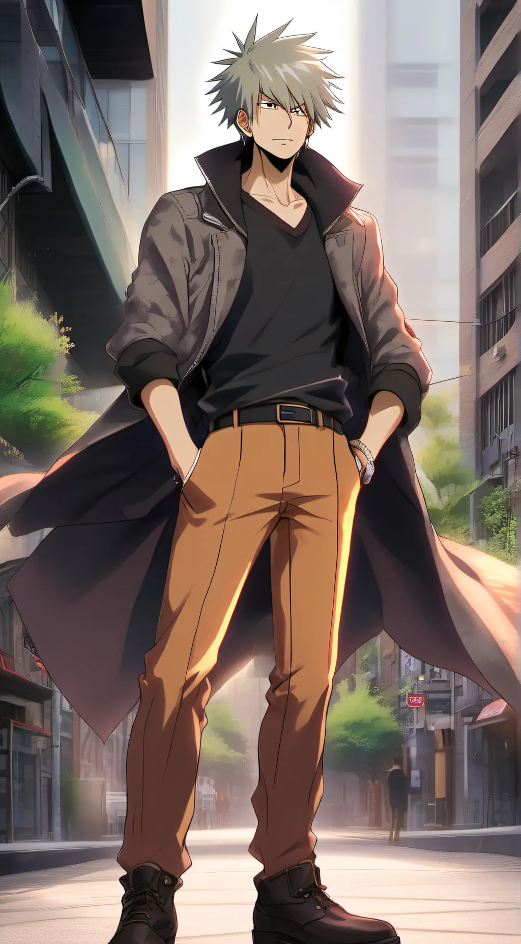 ai character: katsuki bakugo background