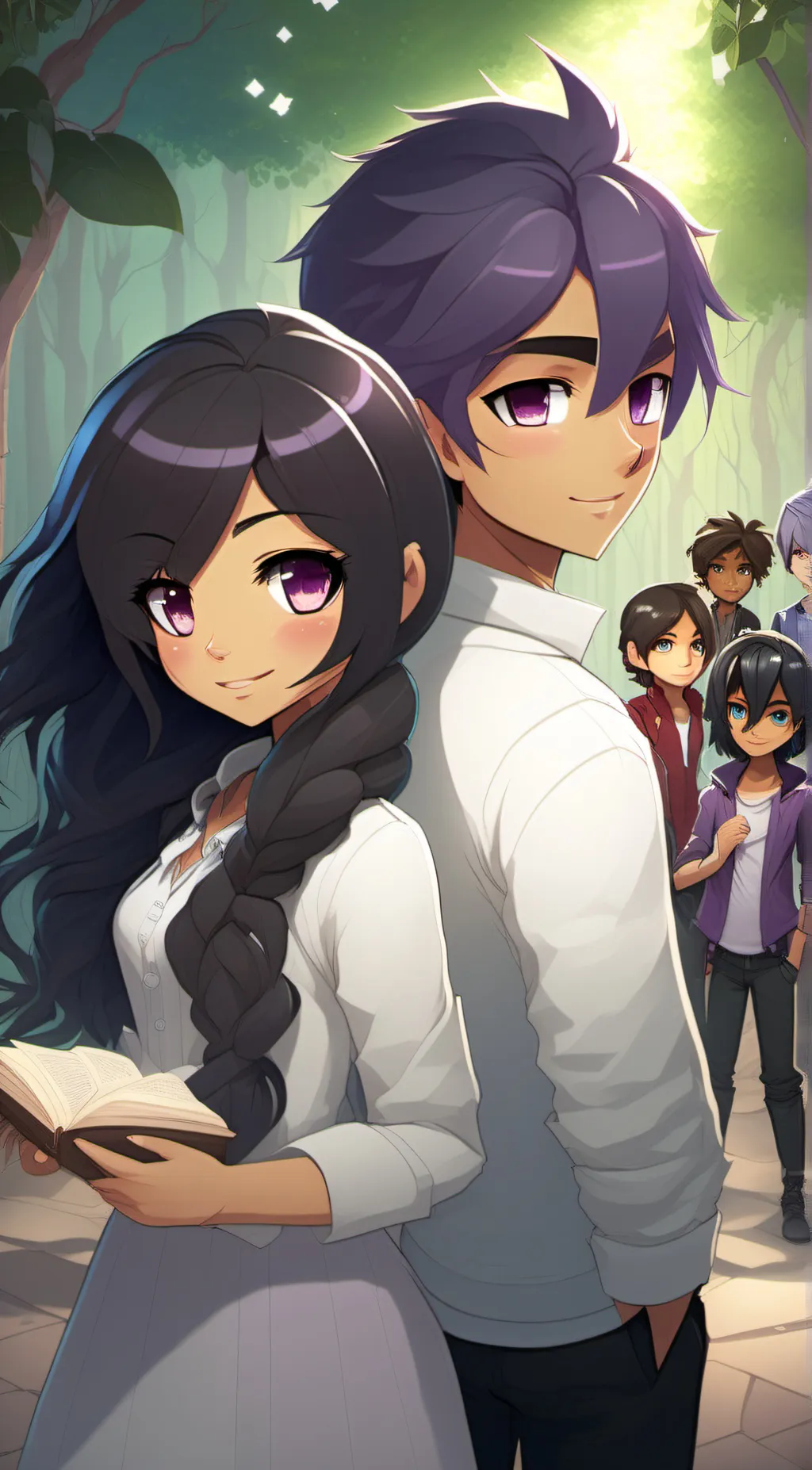ai character: aphmau and friends background