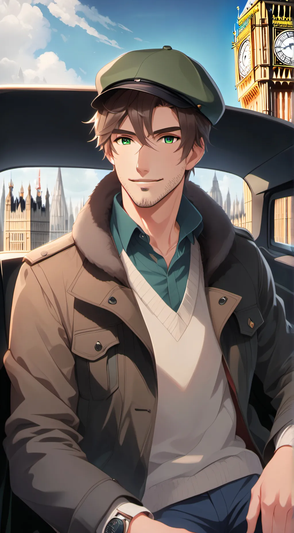 ai character: Leo  background
