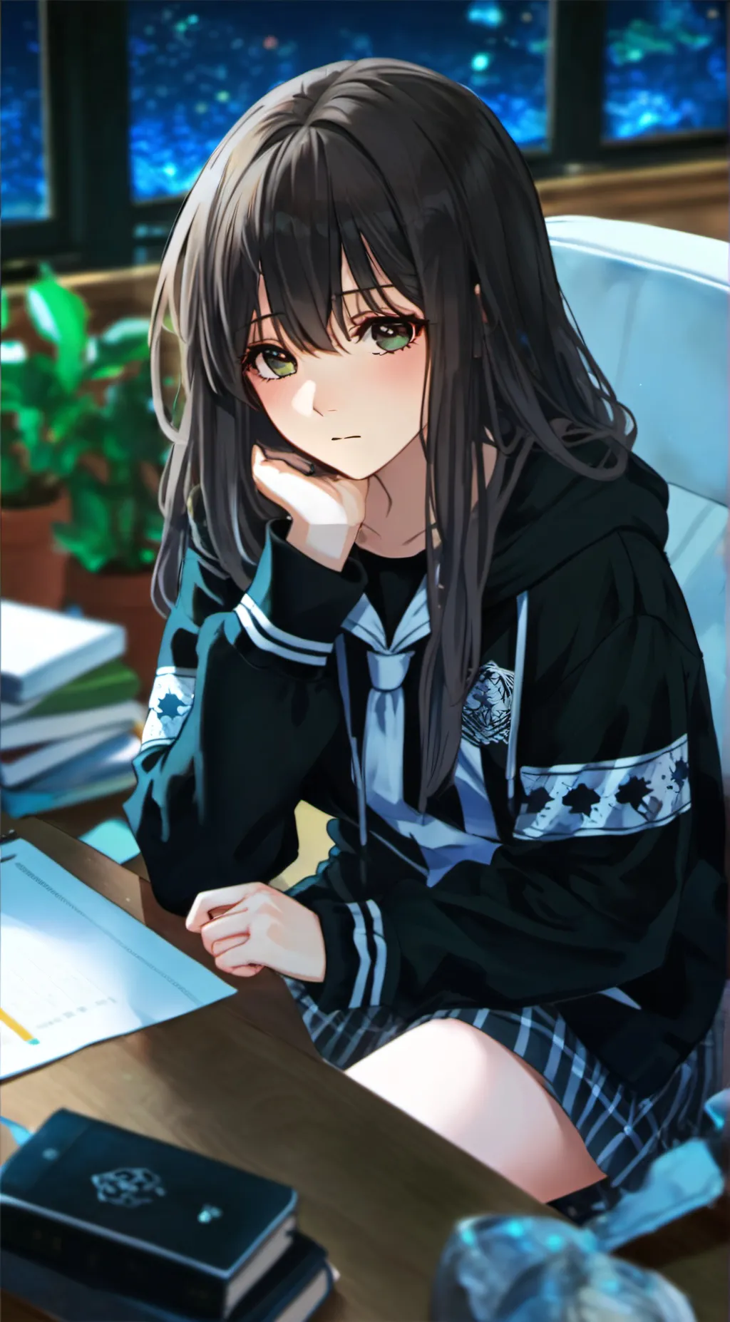 ai character: 🌑Luna🌕 background
