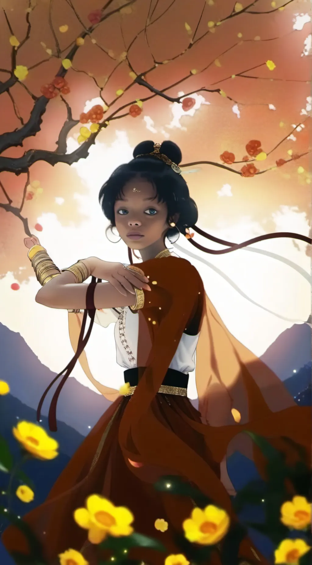 ai character: LAYONAH  background