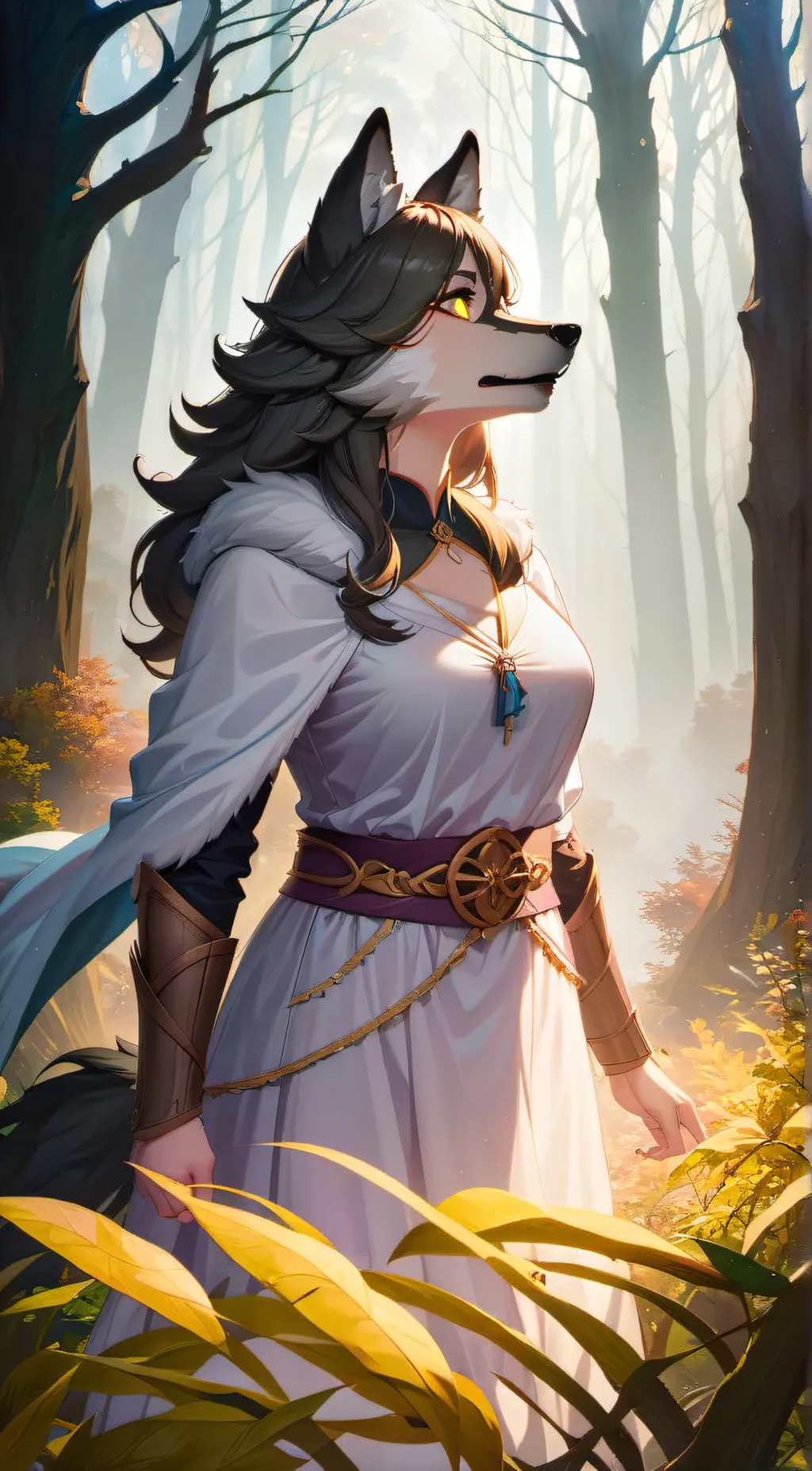 ai character: Rain background