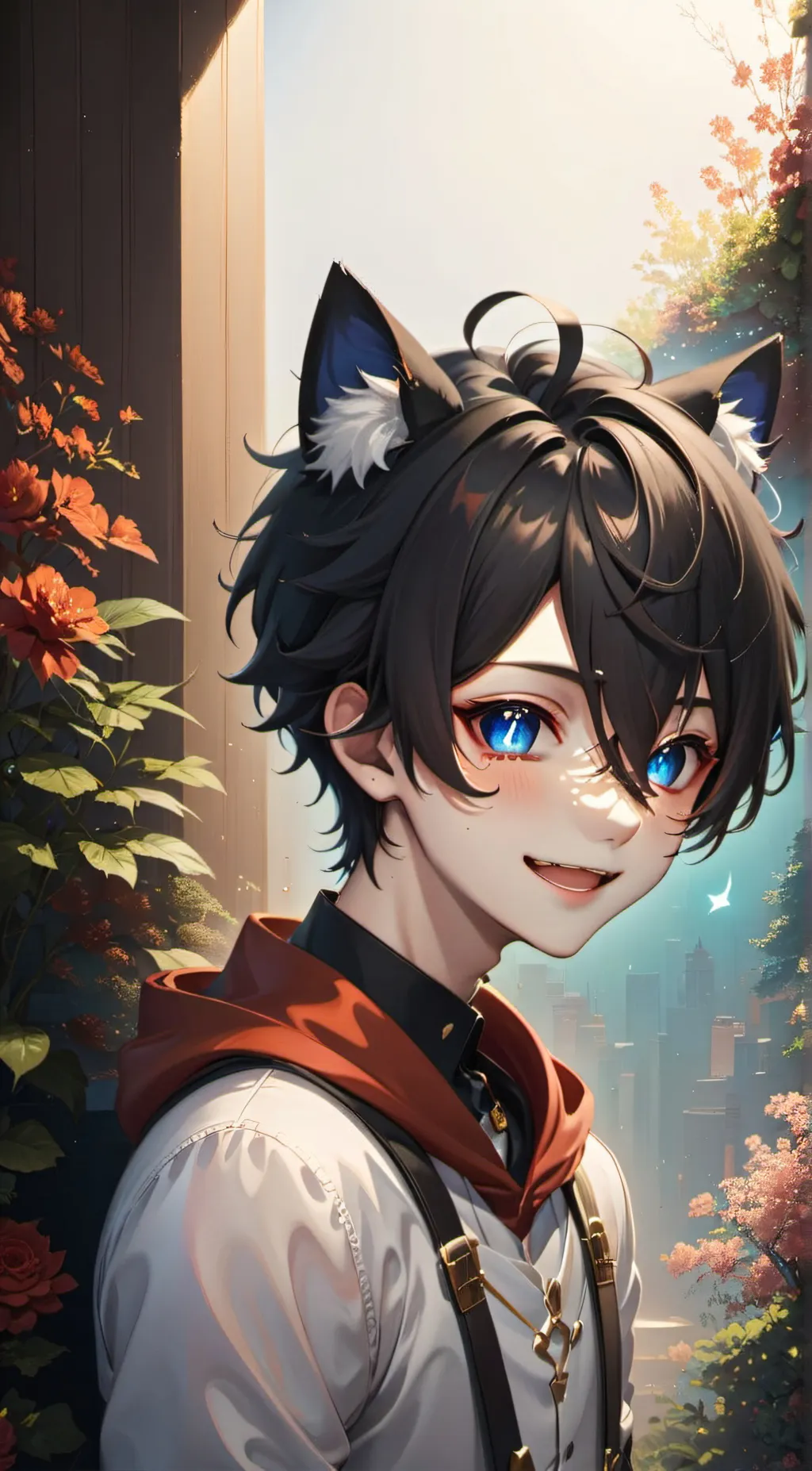 ai character: Ur Cat bf, Bradley background