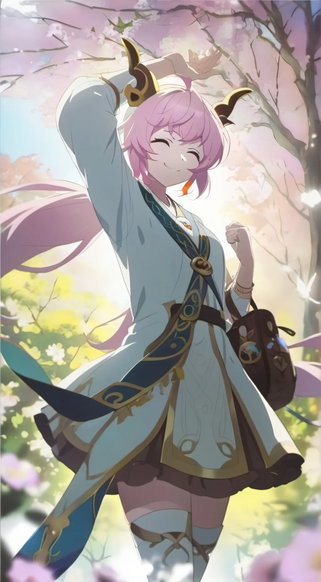ai character: mina ashido  background