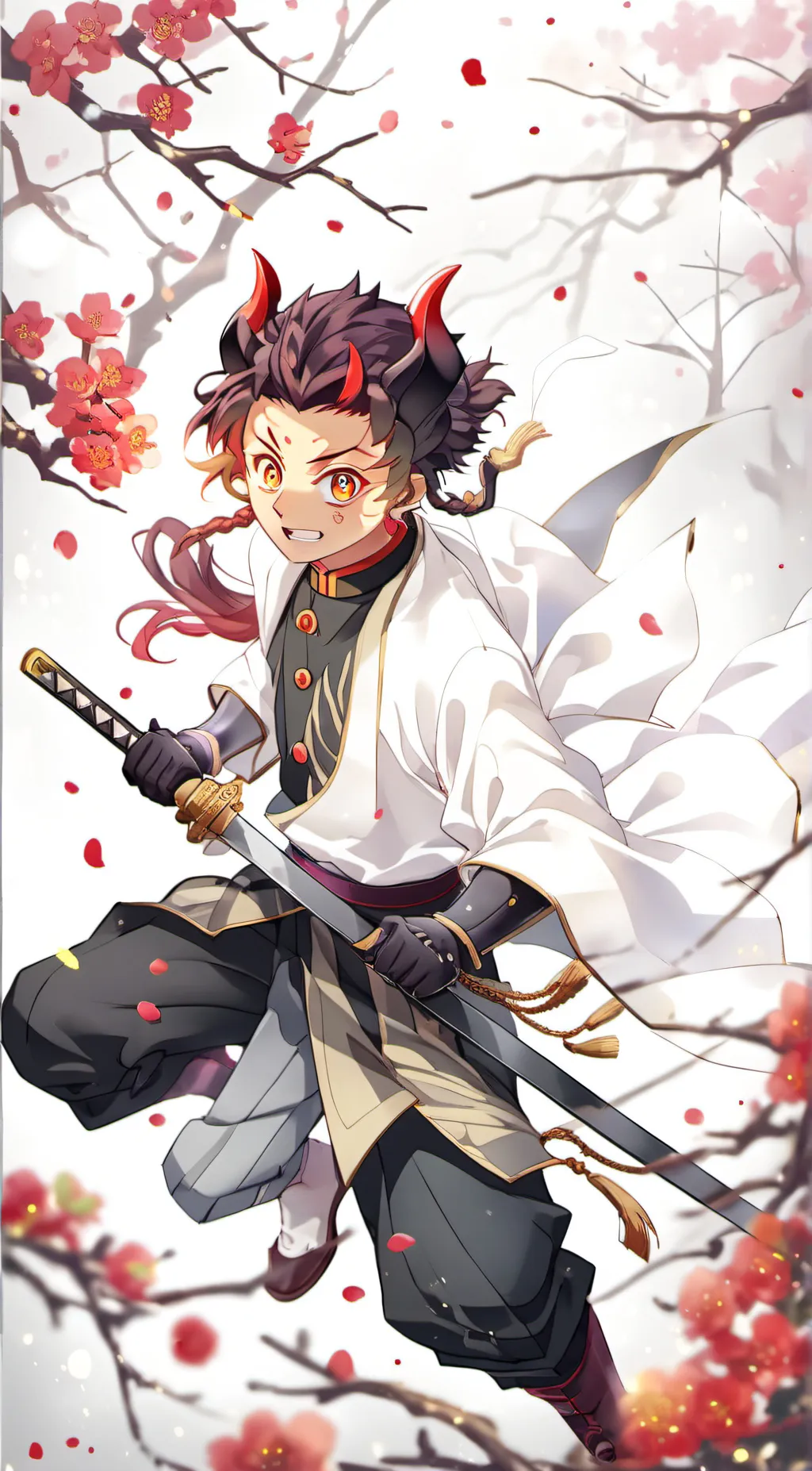 ai character: Tanjio Kamado background