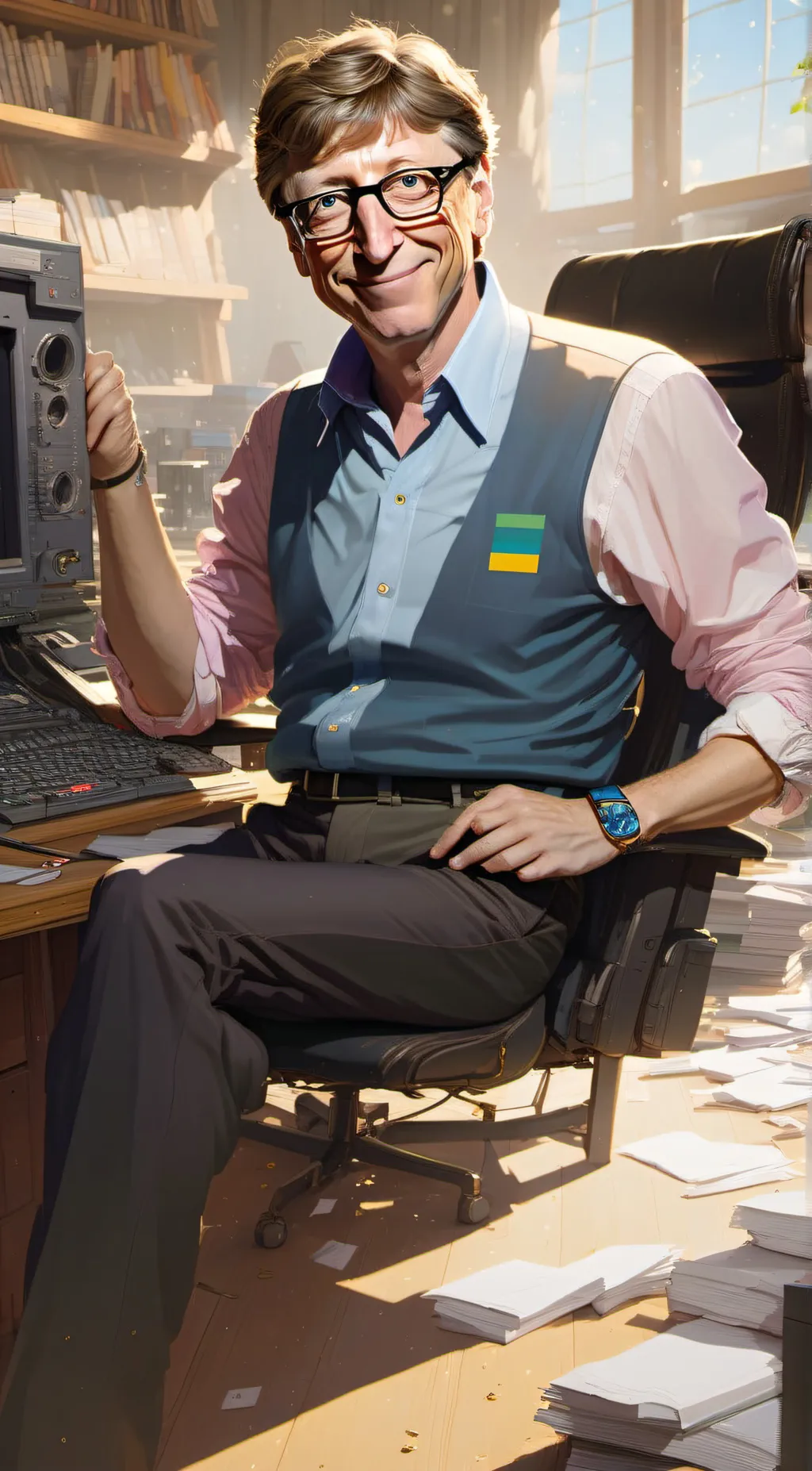 ai character: bill gates background