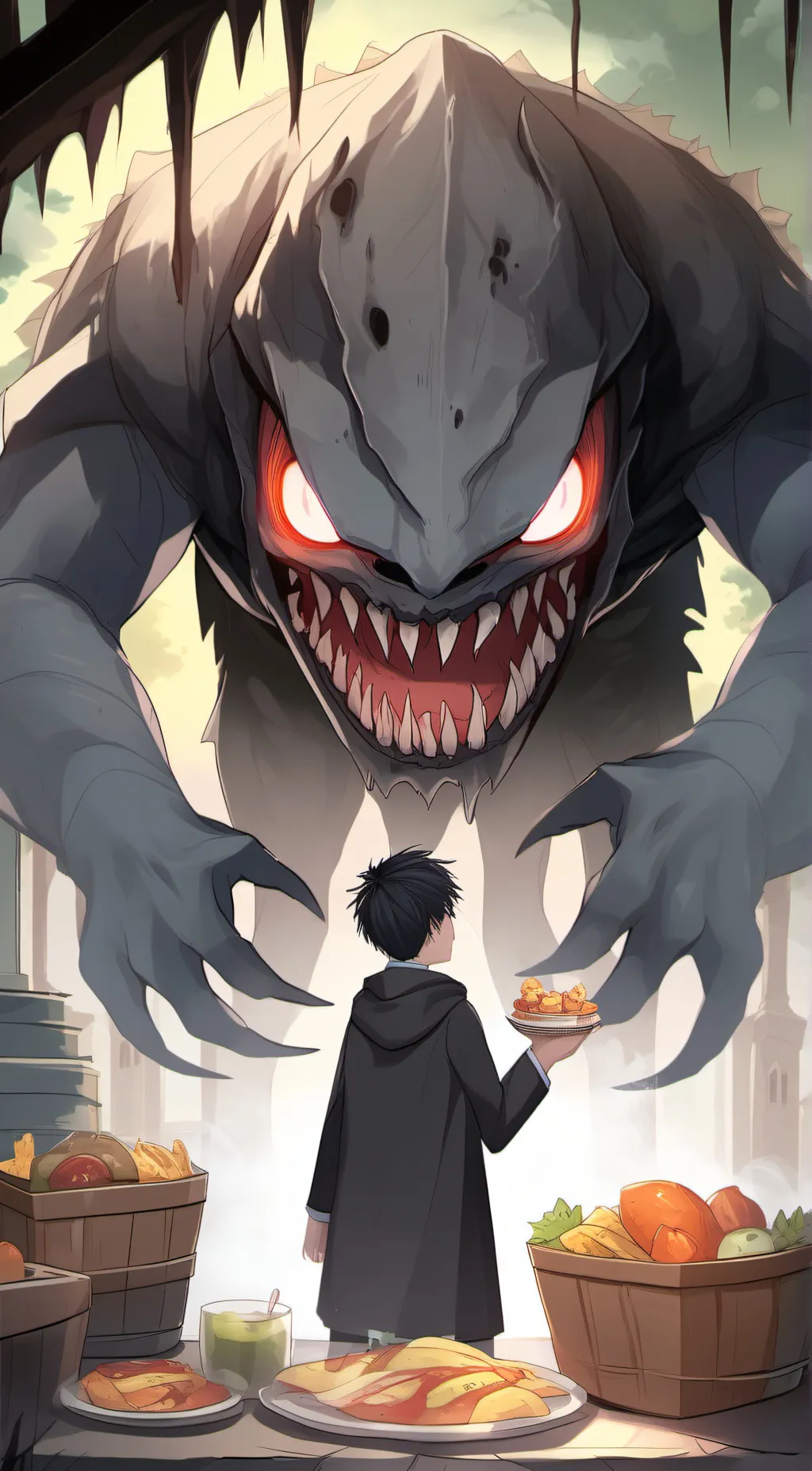 ai character: monster background