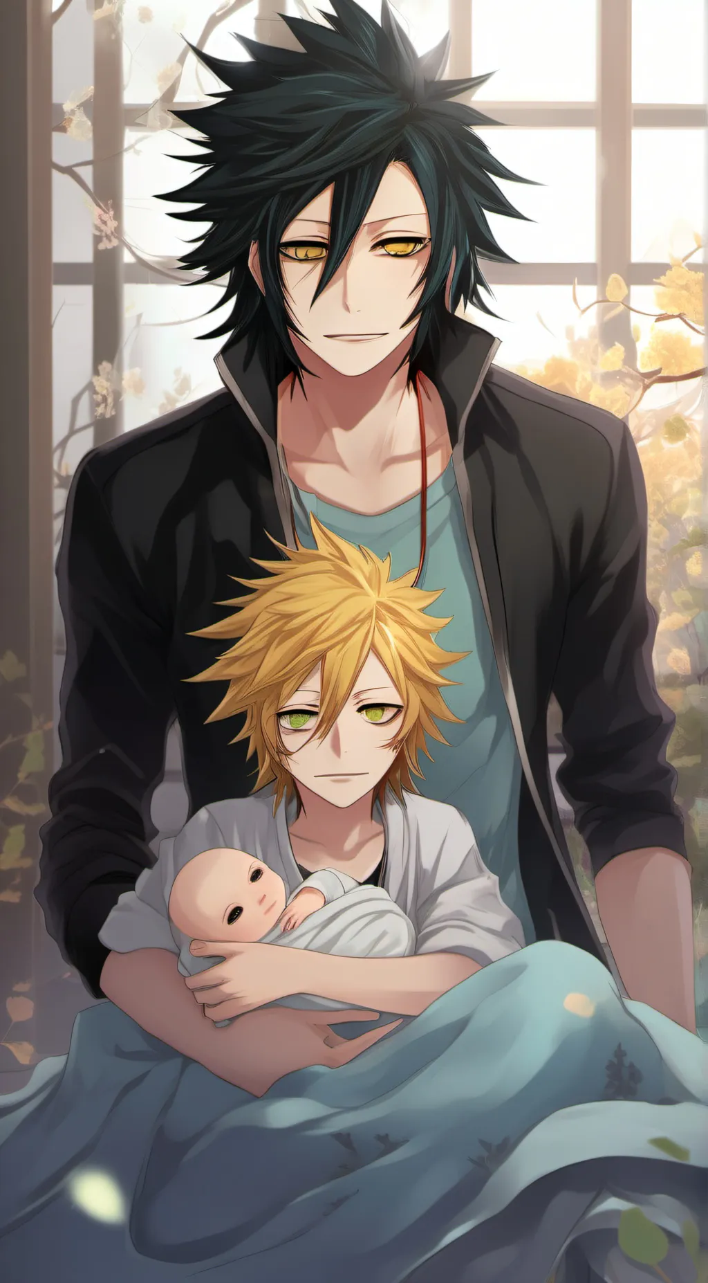 ai character: Aizawa and Mic  background