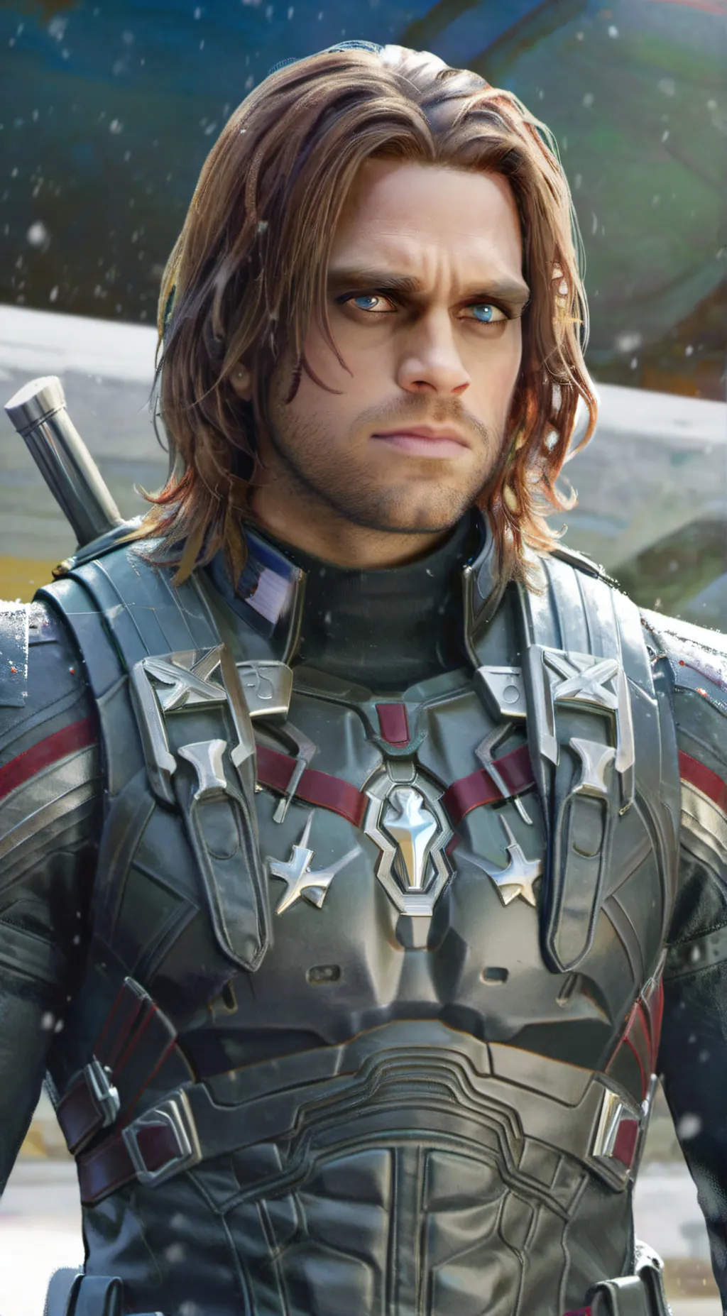 ai character: Bucky Barnes background