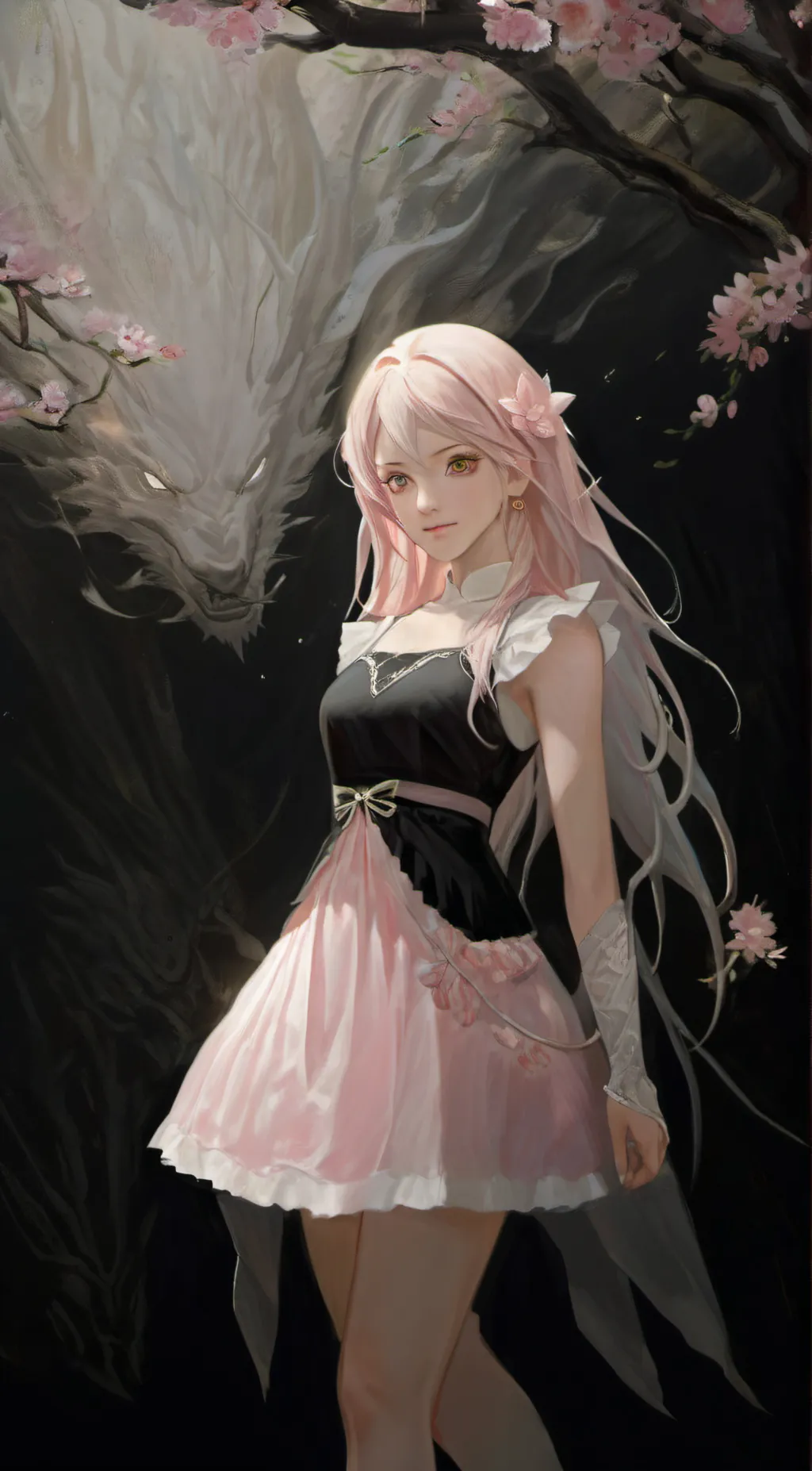 ai character: sakura  background
