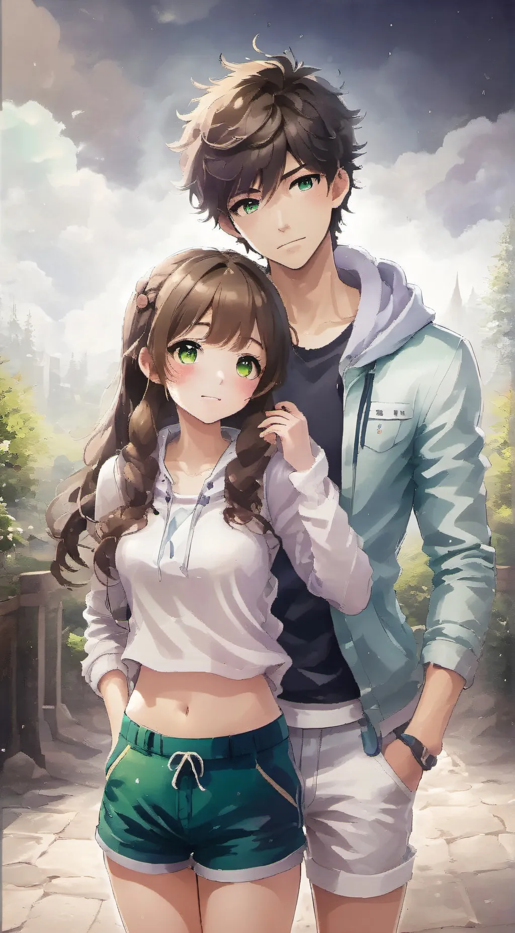 ai character: Miko  background