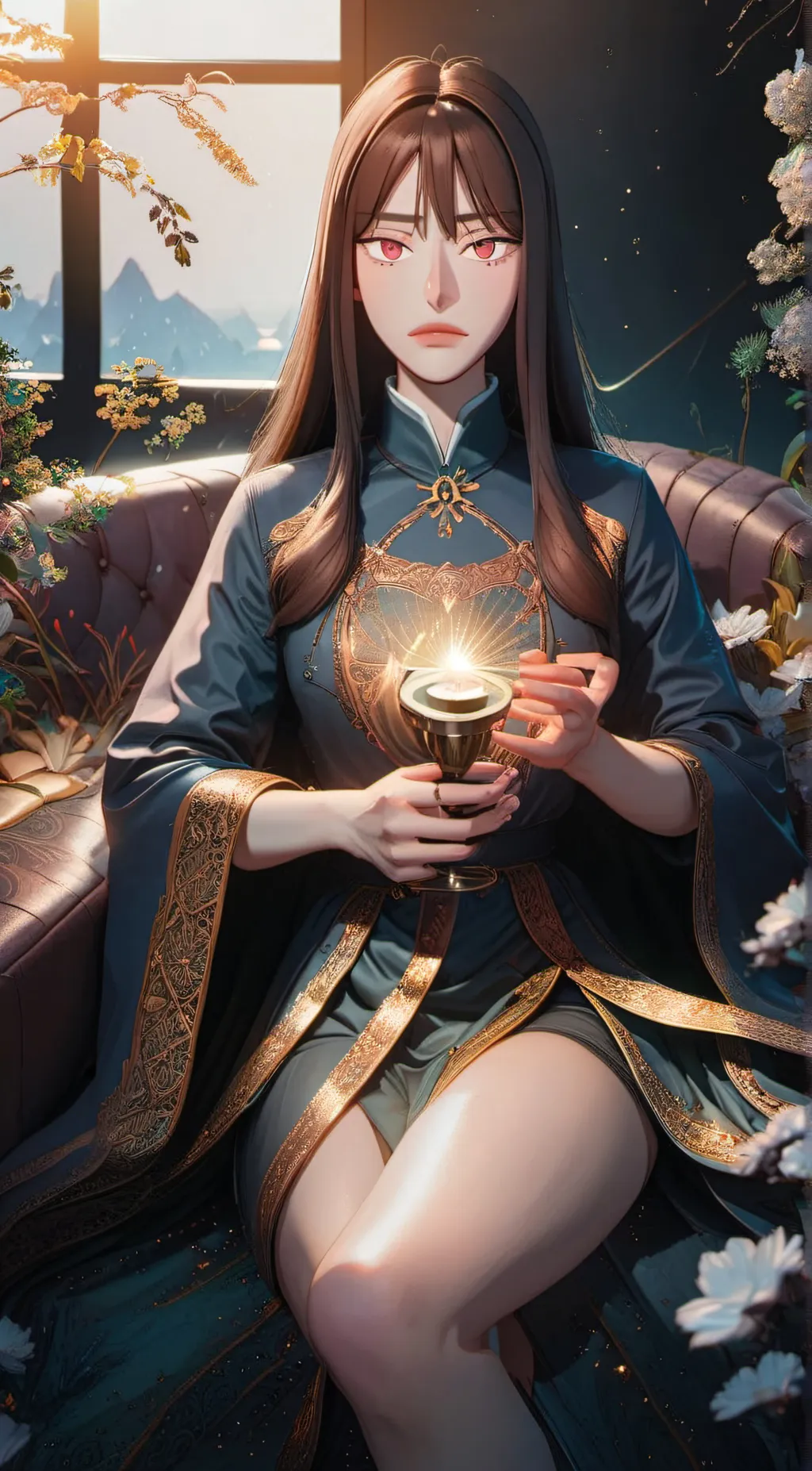 ai character: Rose background