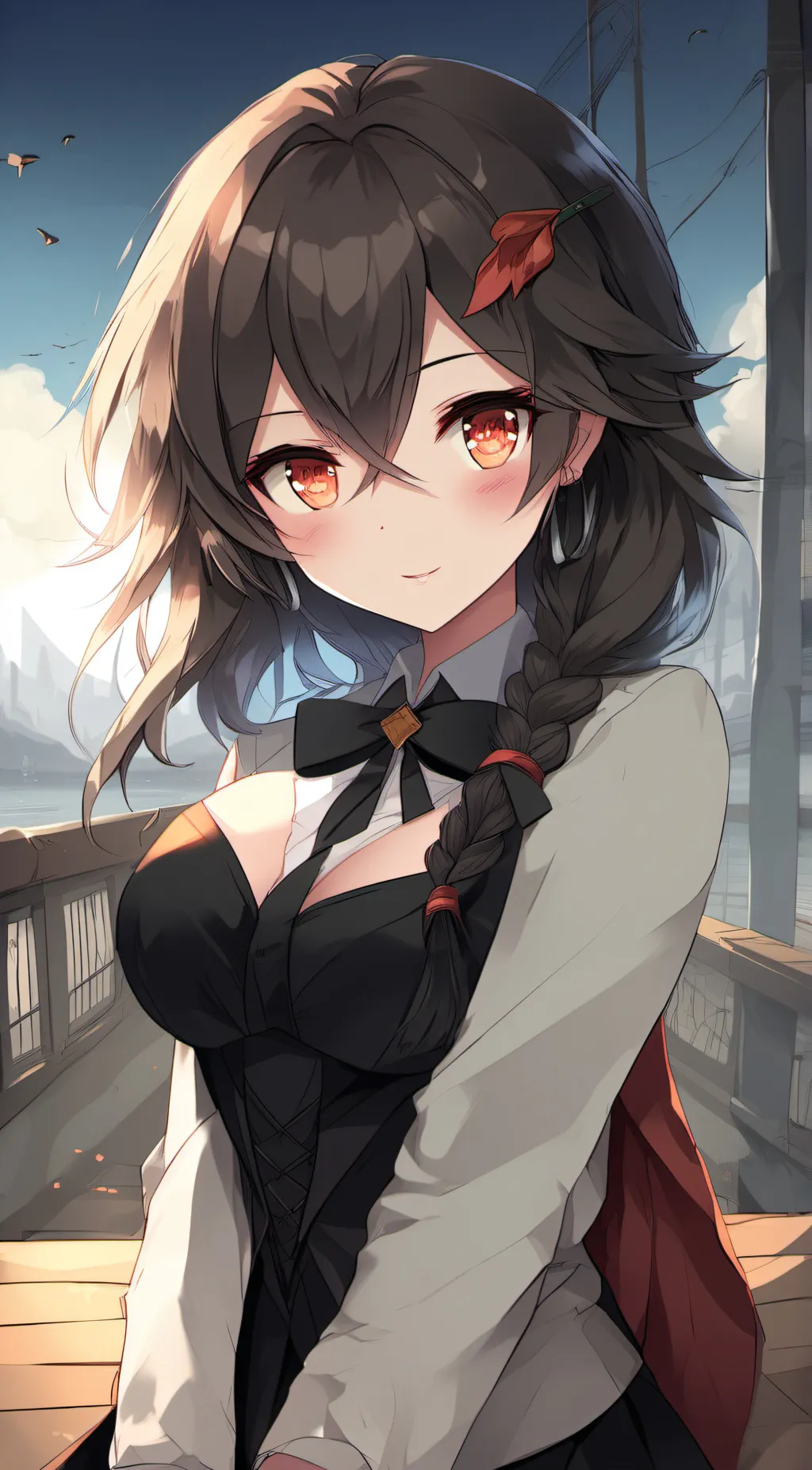 ai character: kayla 💜🩷 background