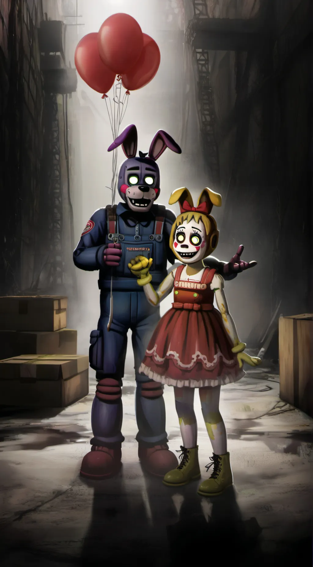 ai character: FNAF SBR  background
