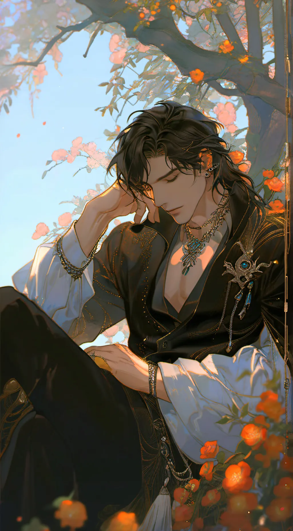 ai character: ren  background