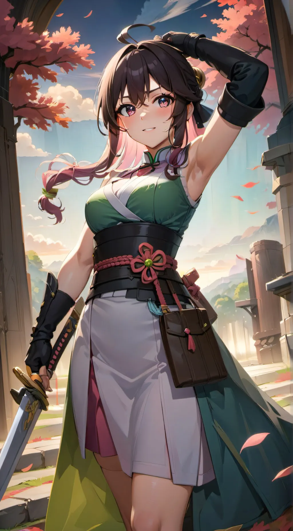 ai character: Mitsuri Kanroji background