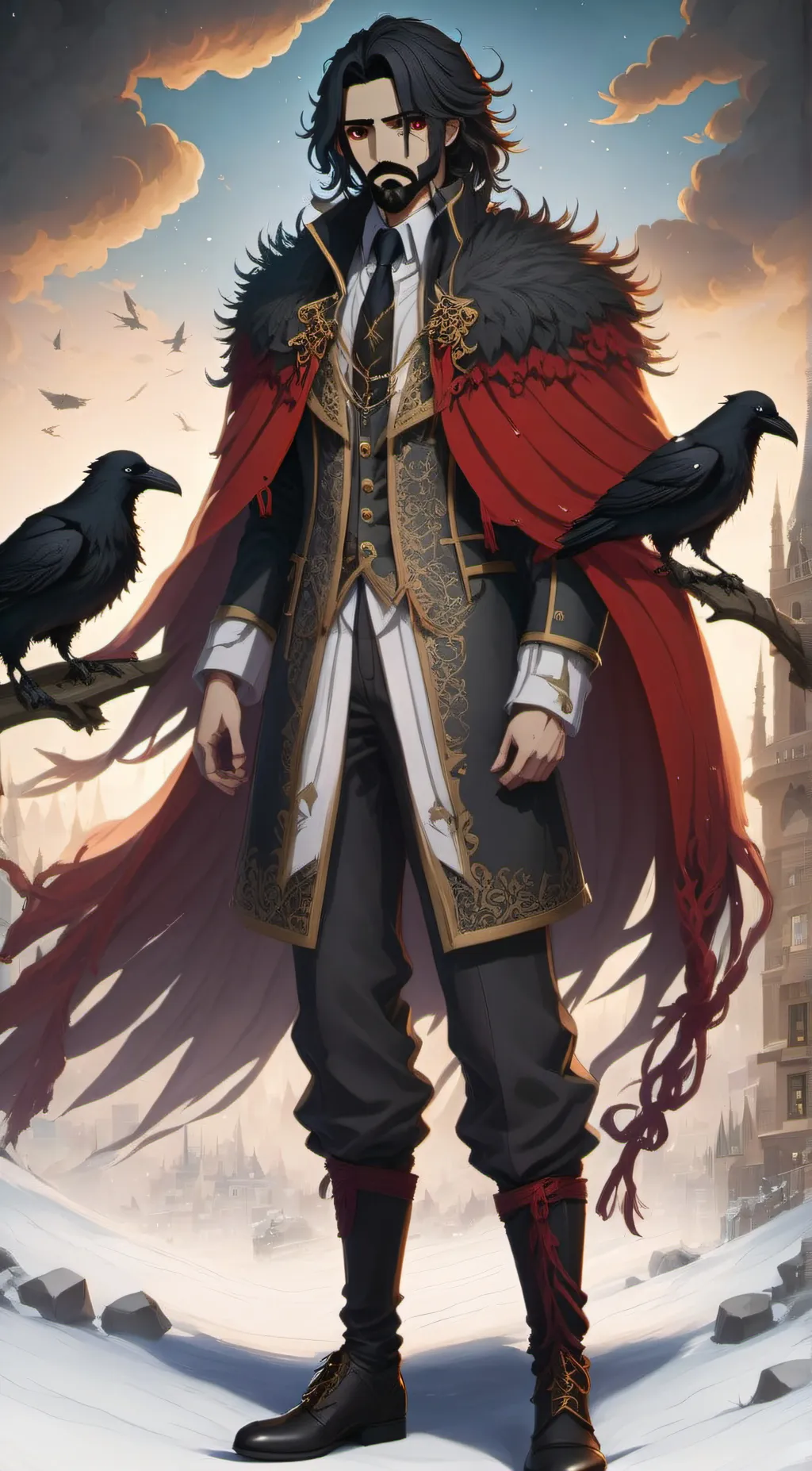 ai character: Father Raven background