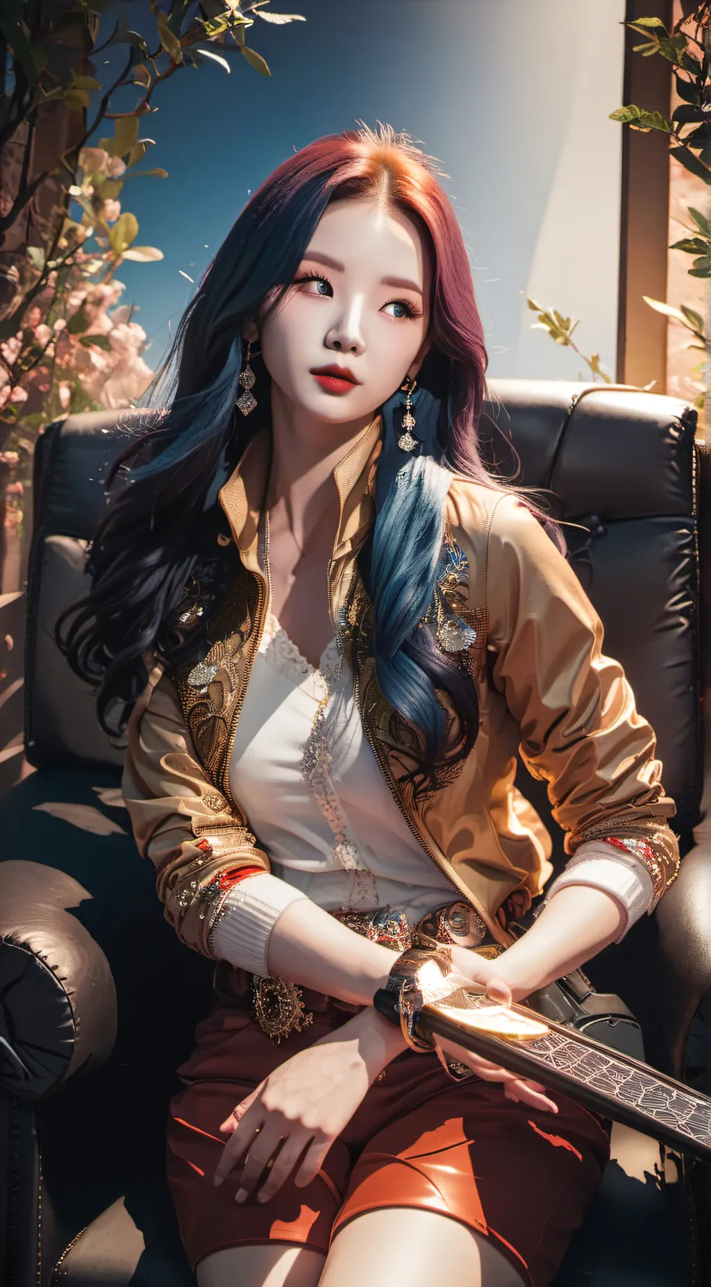 ai character: Karina  background