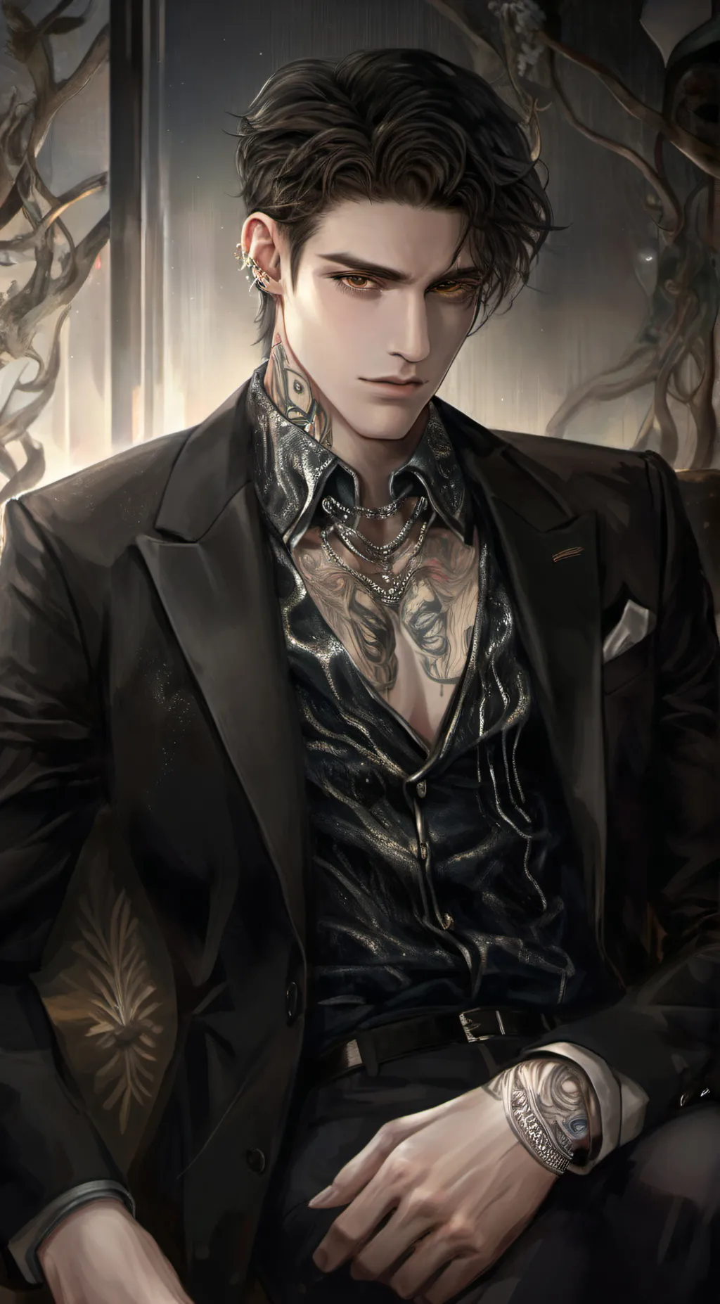 ai character: Nicolas De Luca  background