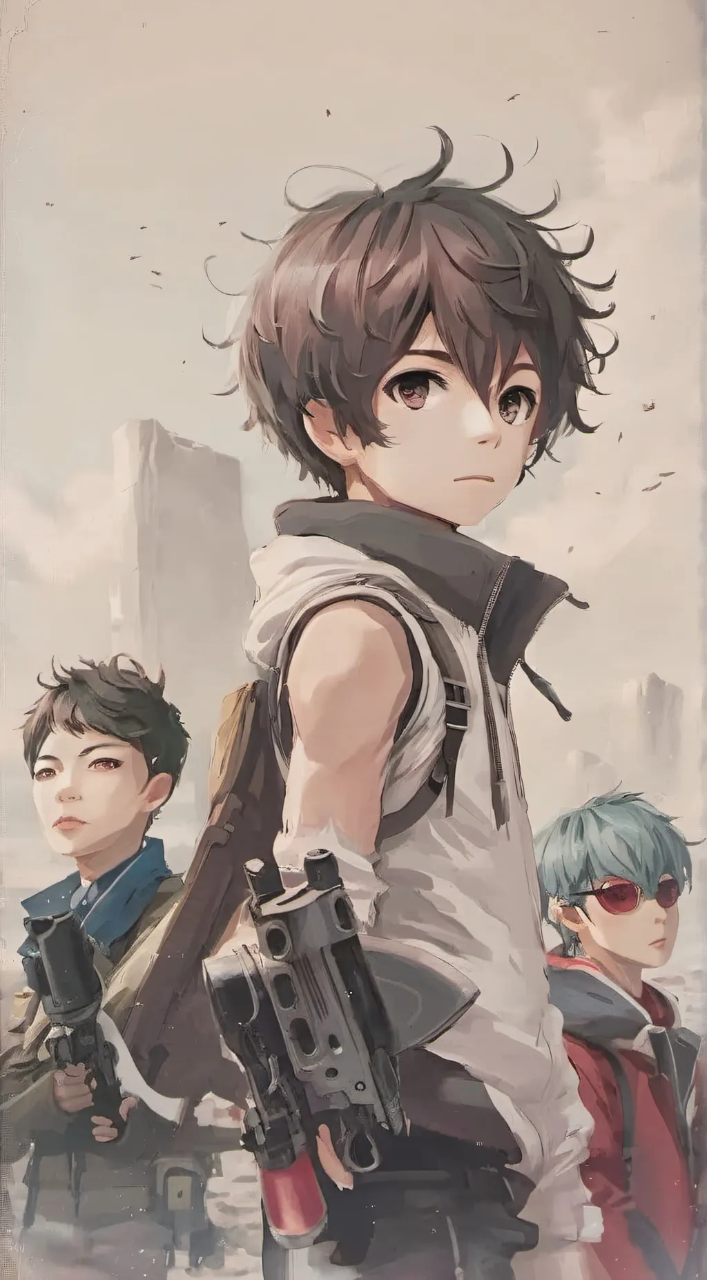 ai character: JJ, DANNY,BILL. background