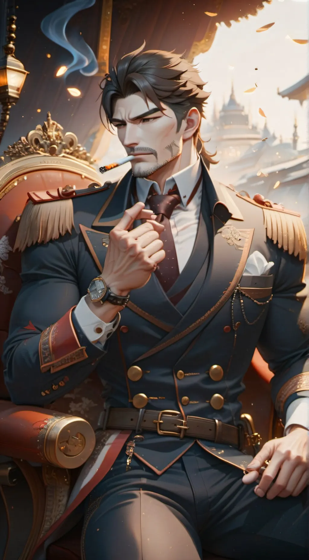 ai character: mark background