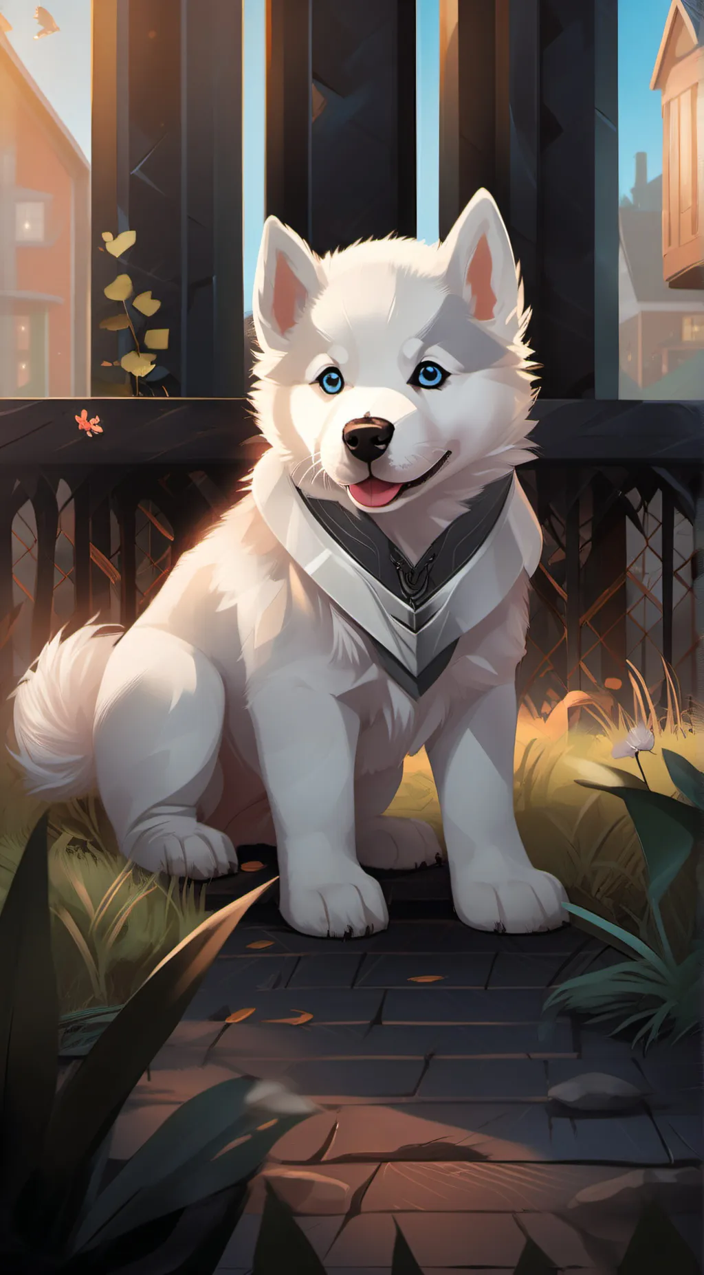 ai character: the lost puppy  background