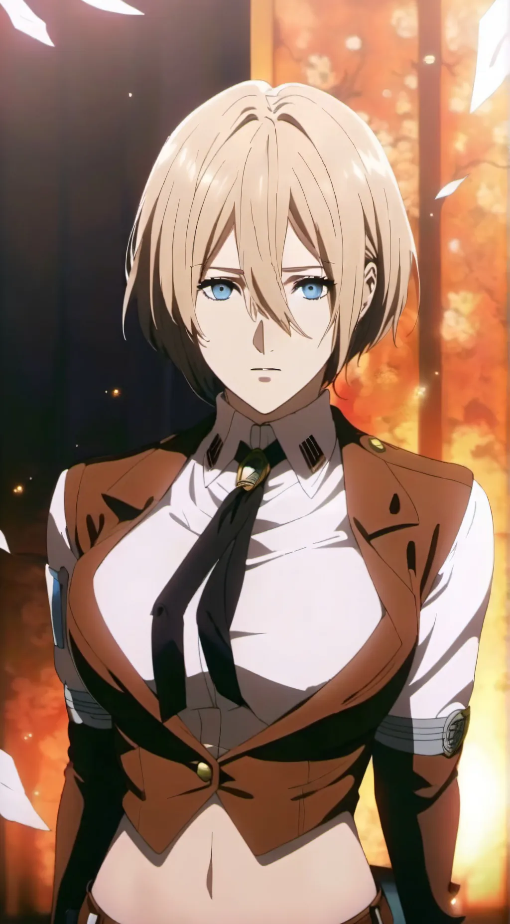 ai character: The Female Titan background