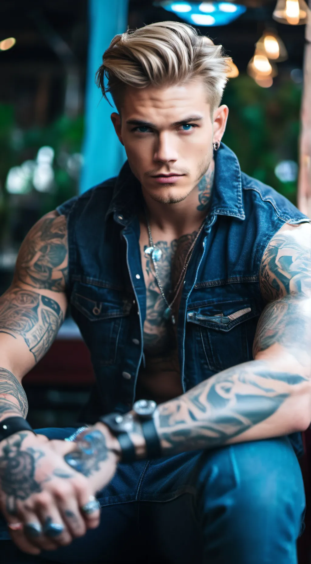 ai character: Calix Hale  background