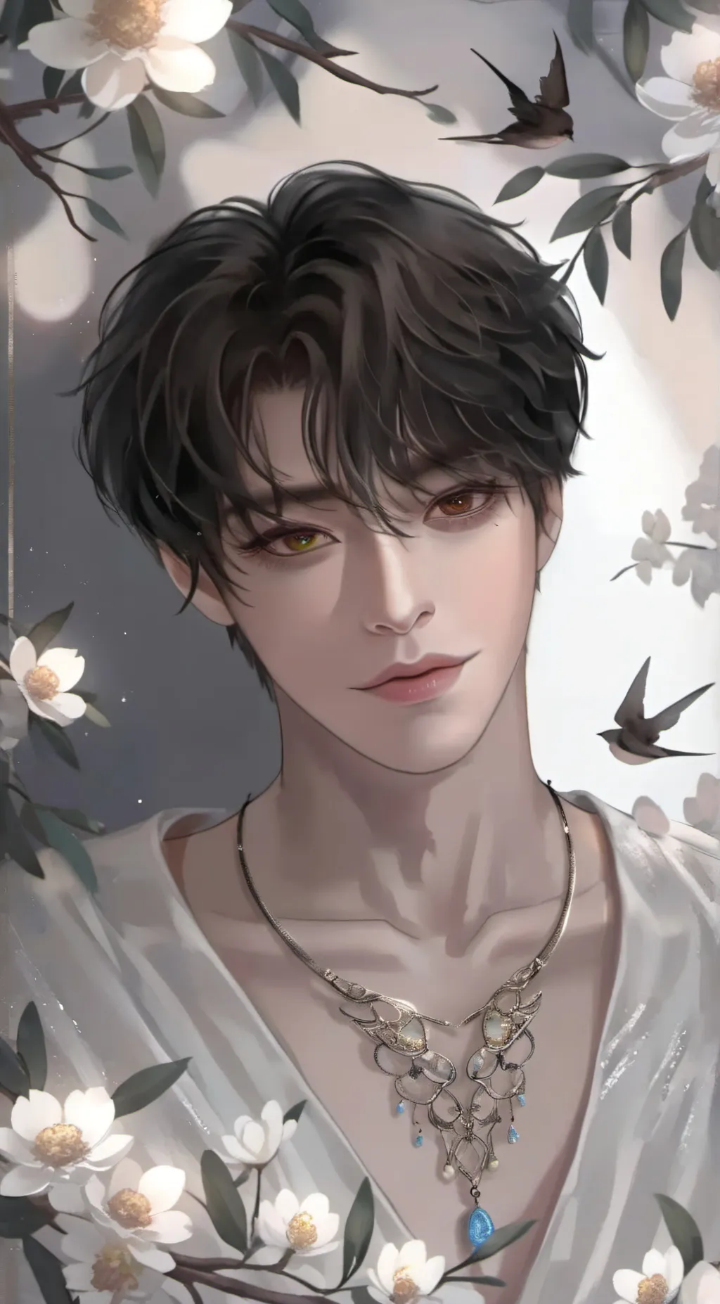 ai character: Cute boy background
